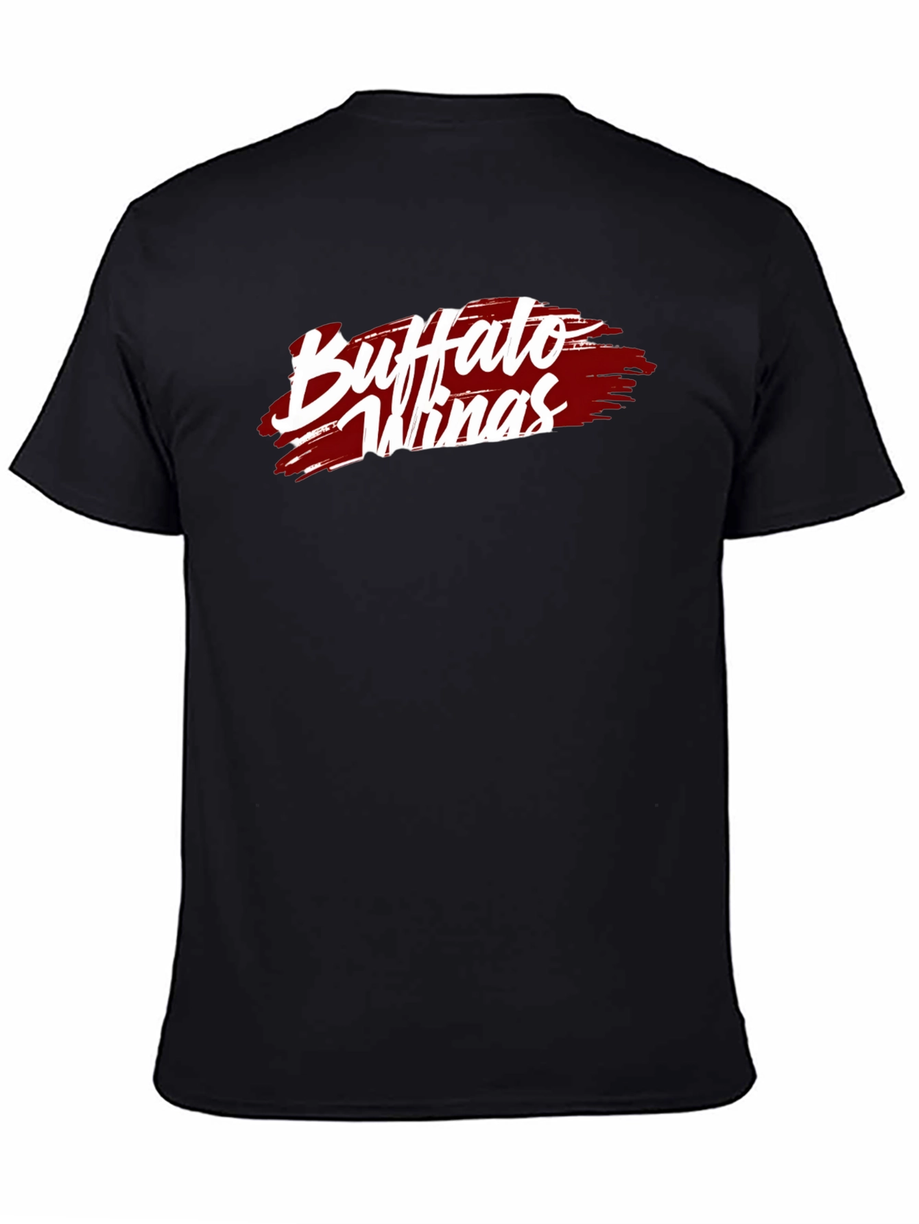 Buffalo Wings T-Shirt - Black Cotton Graphic Tee
