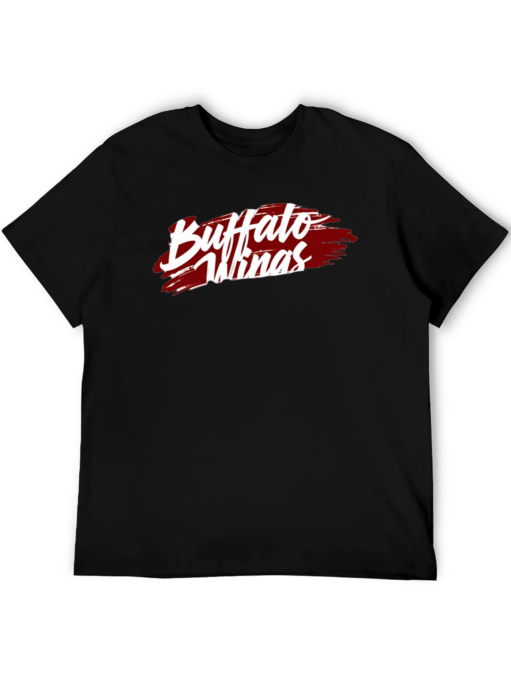 Buffalo Wings T-Shirt - Black Cotton Graphic Tee
