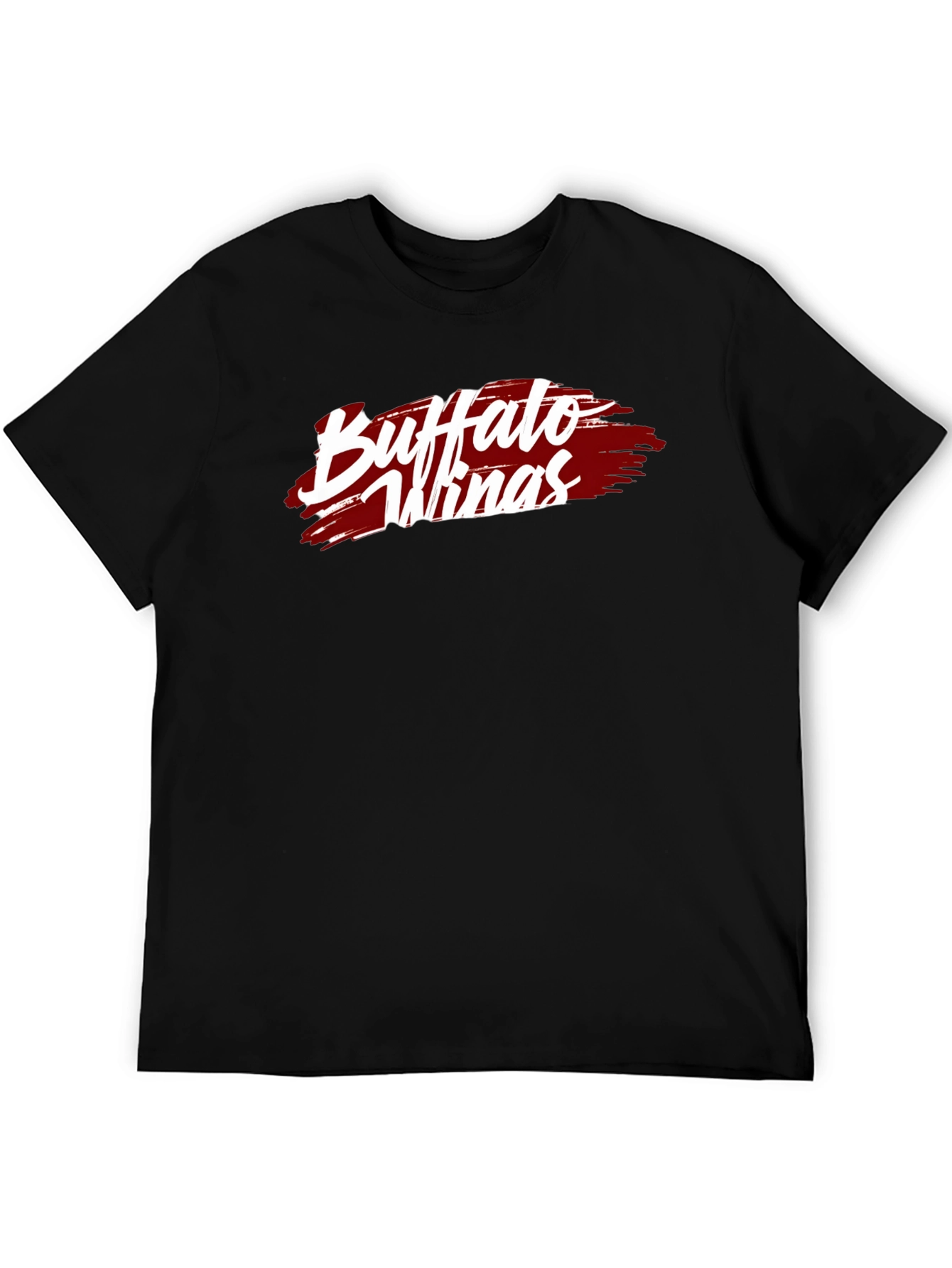 Buffalo Wings T-Shirt - Black Cotton Graphic Tee