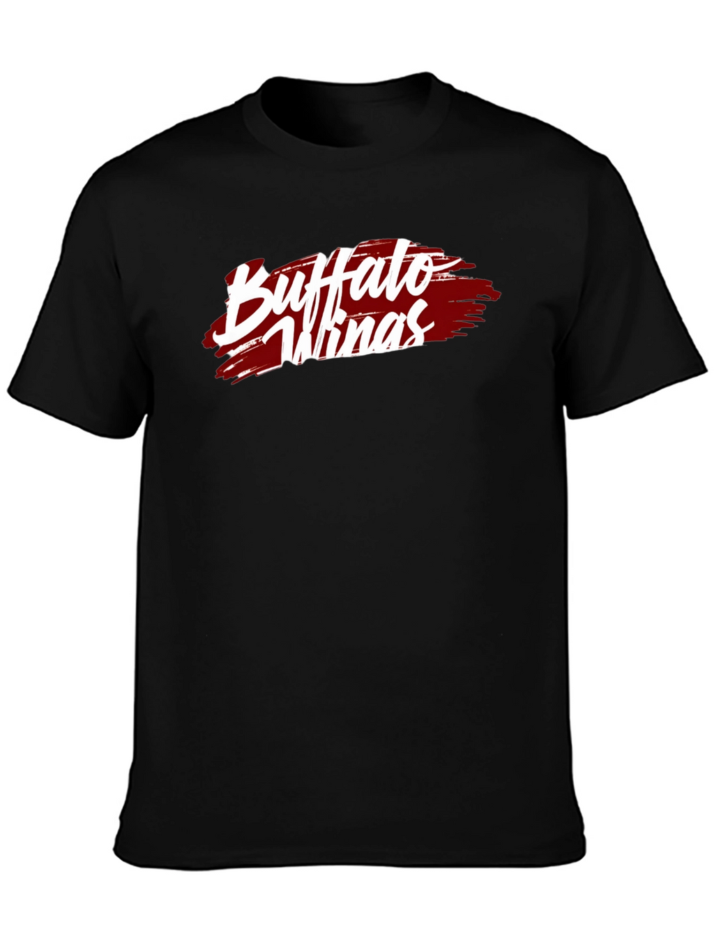 Buffalo Wings T-Shirt - Black Cotton Graphic Tee