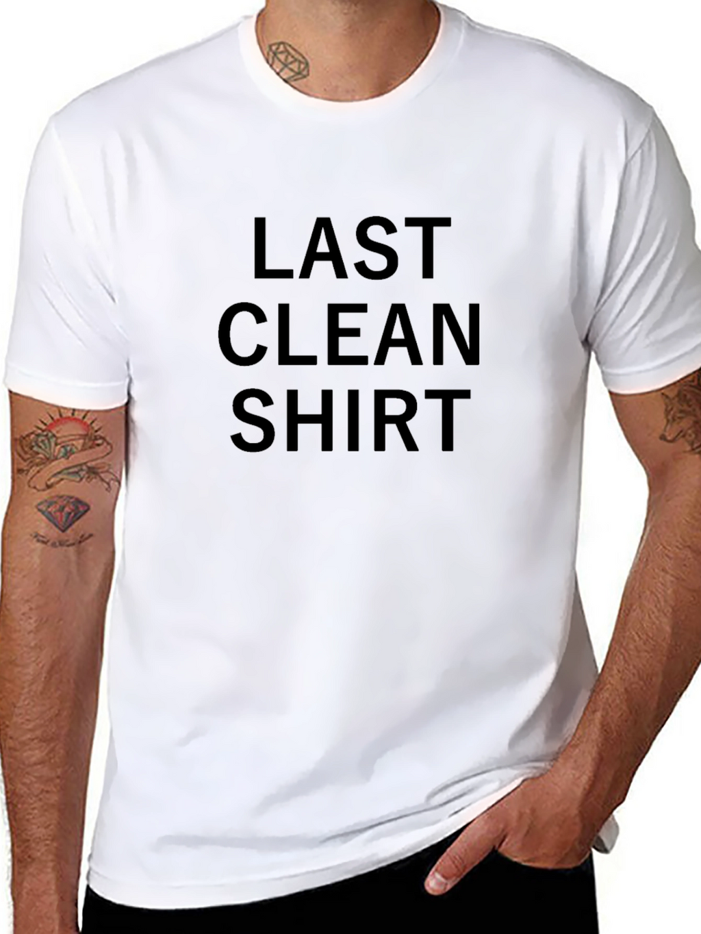 Last Clean Shirt - Funny Graphic Tee