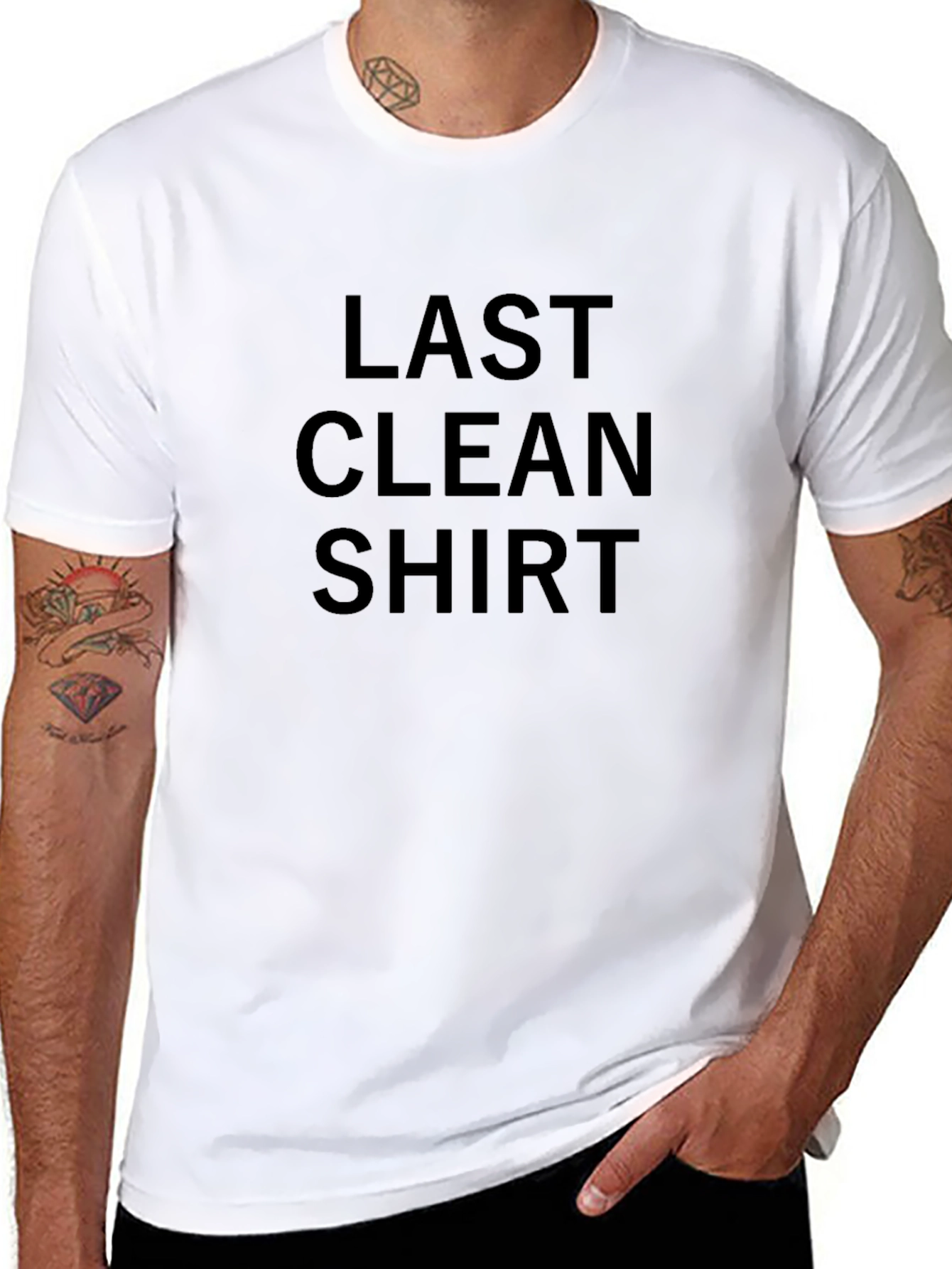 Last Clean Shirt - Funny Graphic Tee