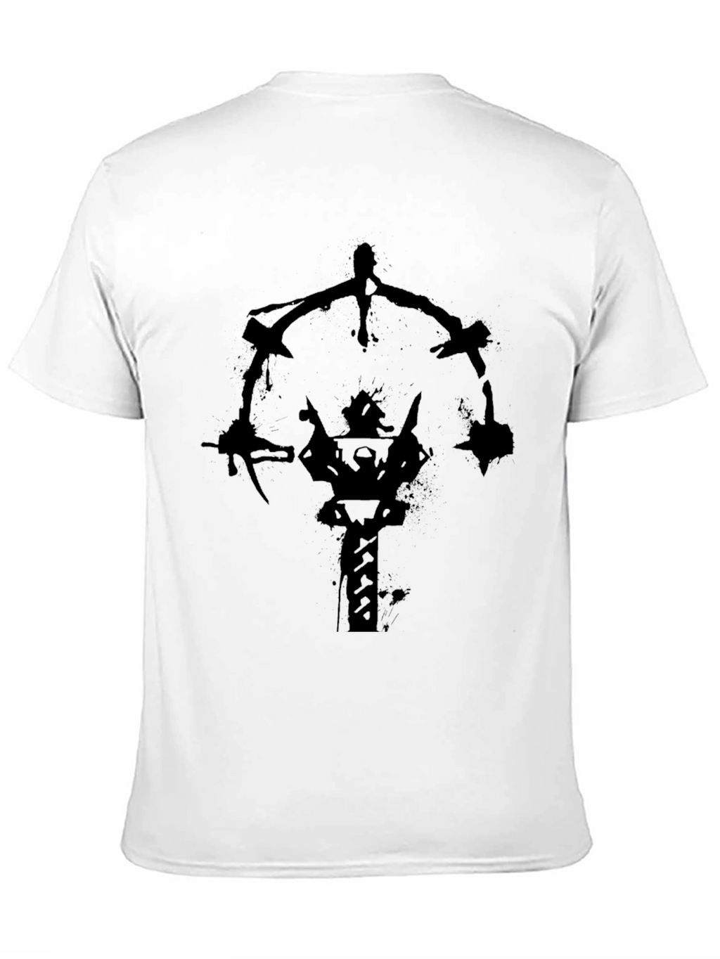 Abstract Graphic Black T-Shirt