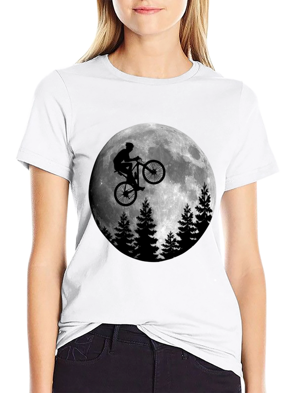Moon Rider Graphic T-Shirt - Mens Black Tee