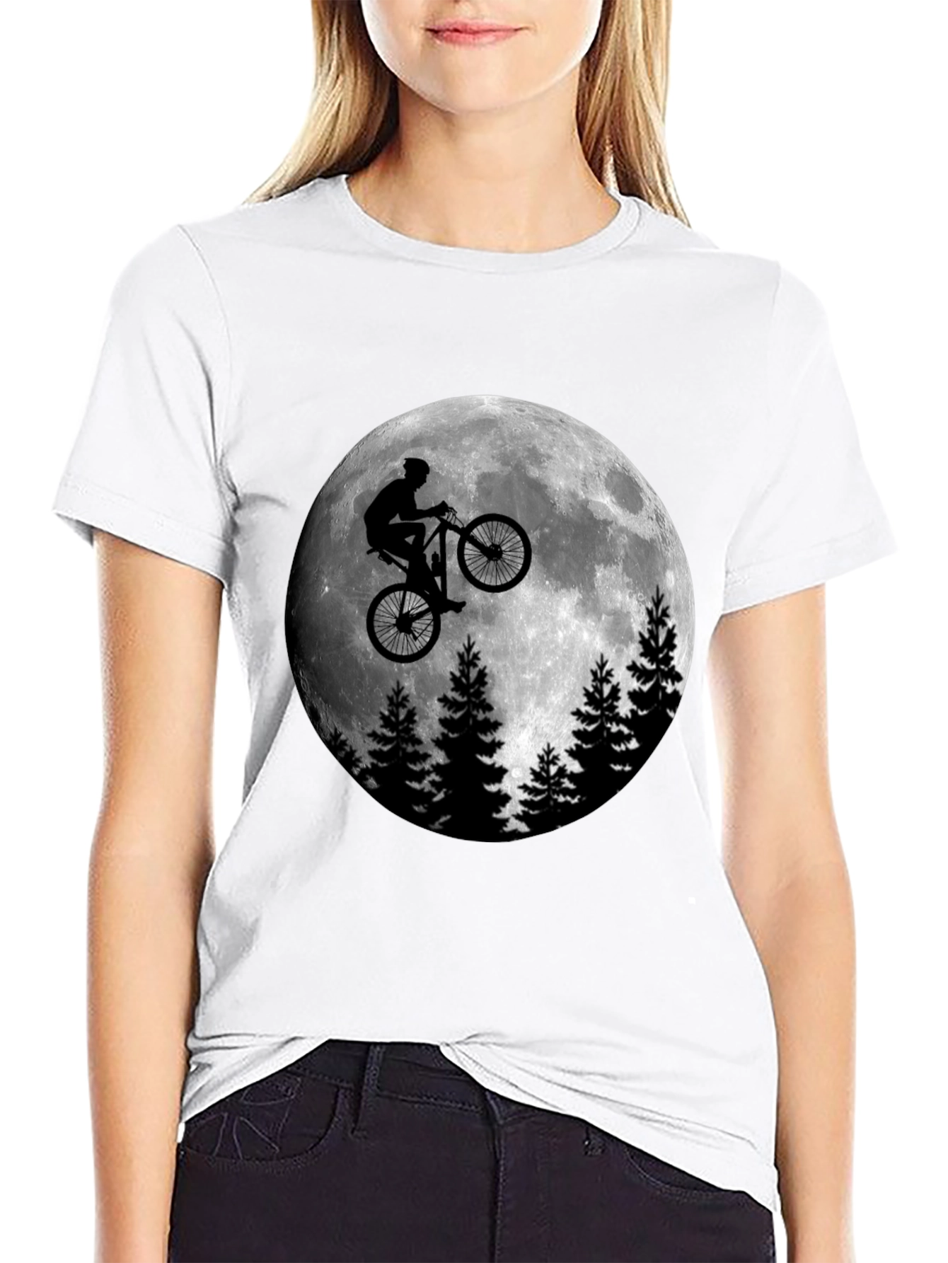 Moon Rider Graphic T-Shirt - Mens Black Tee
