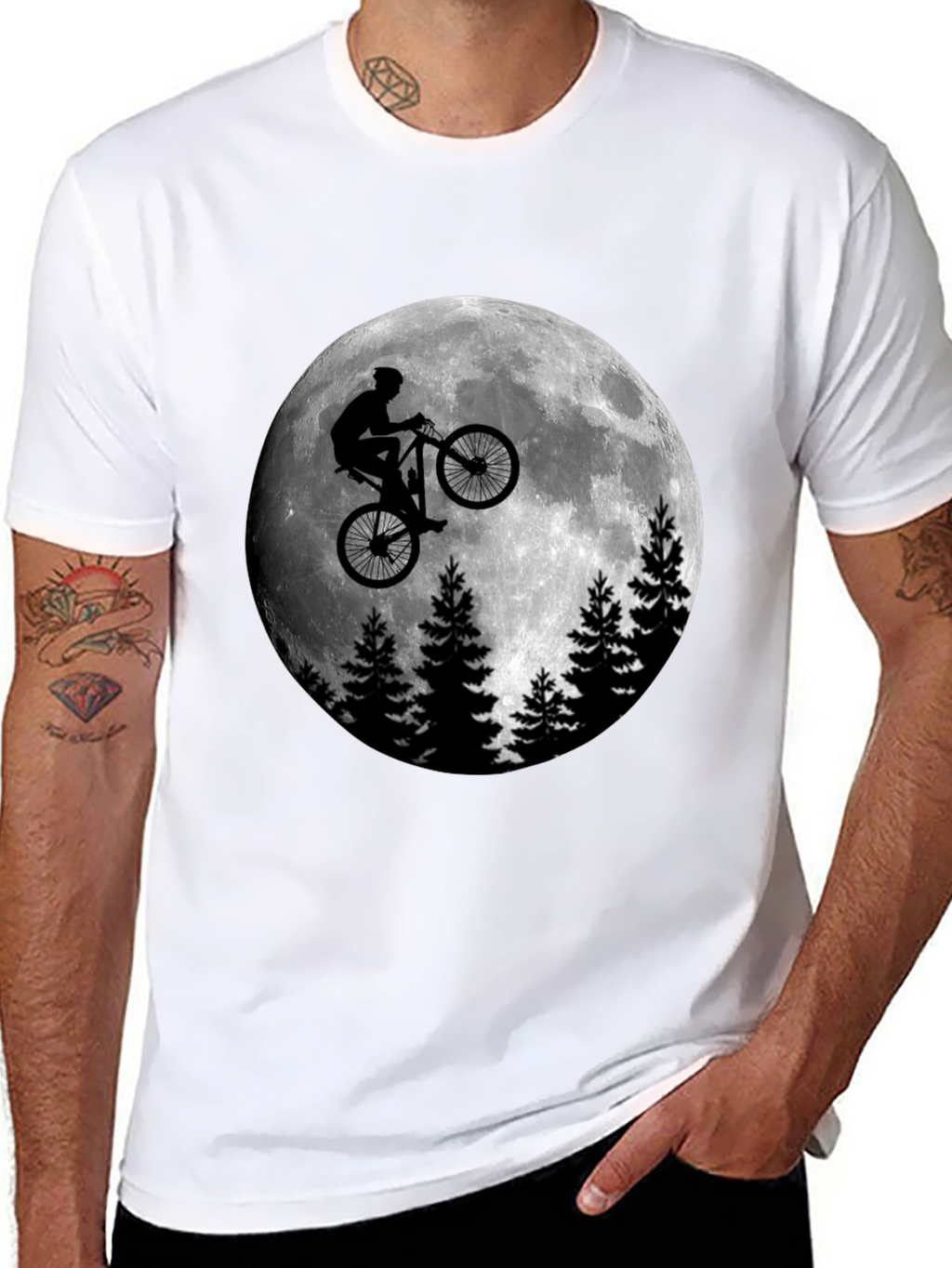 Moon Rider Graphic T-Shirt - Mens Black Tee