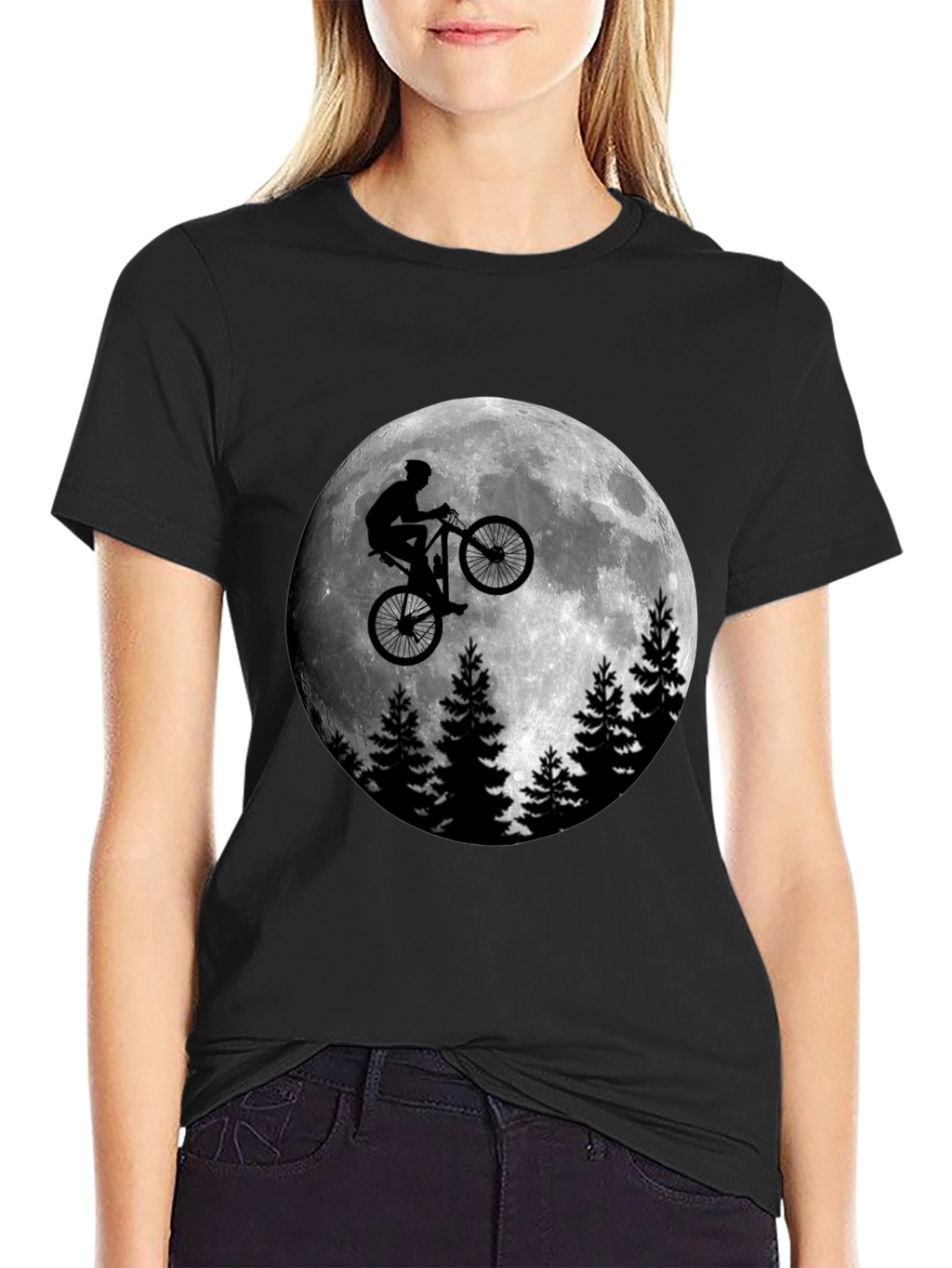 Moon Rider Graphic T-Shirt - Mens Black Tee