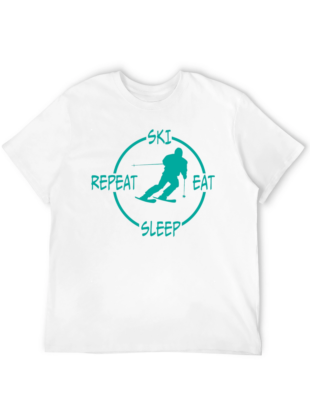 Ski Eat Sleep Repeat Graphic Tee