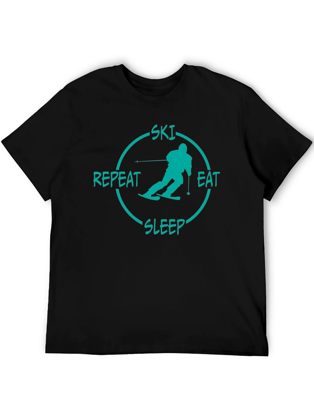 Ski Eat Sleep Repeat Graphic Tee