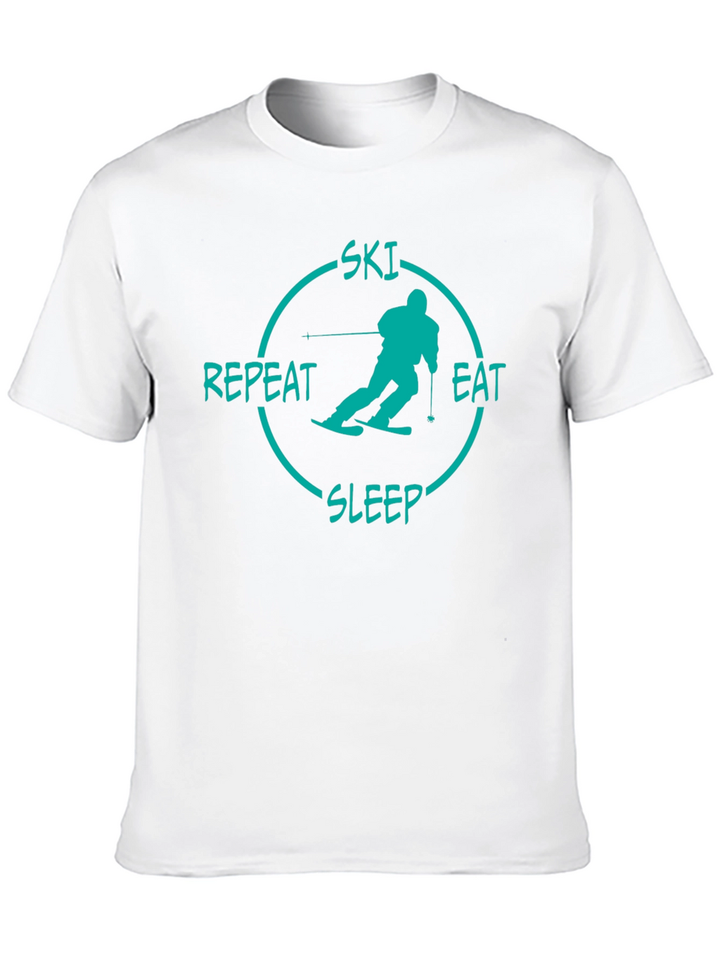 Ski Eat Sleep Repeat Graphic Tee