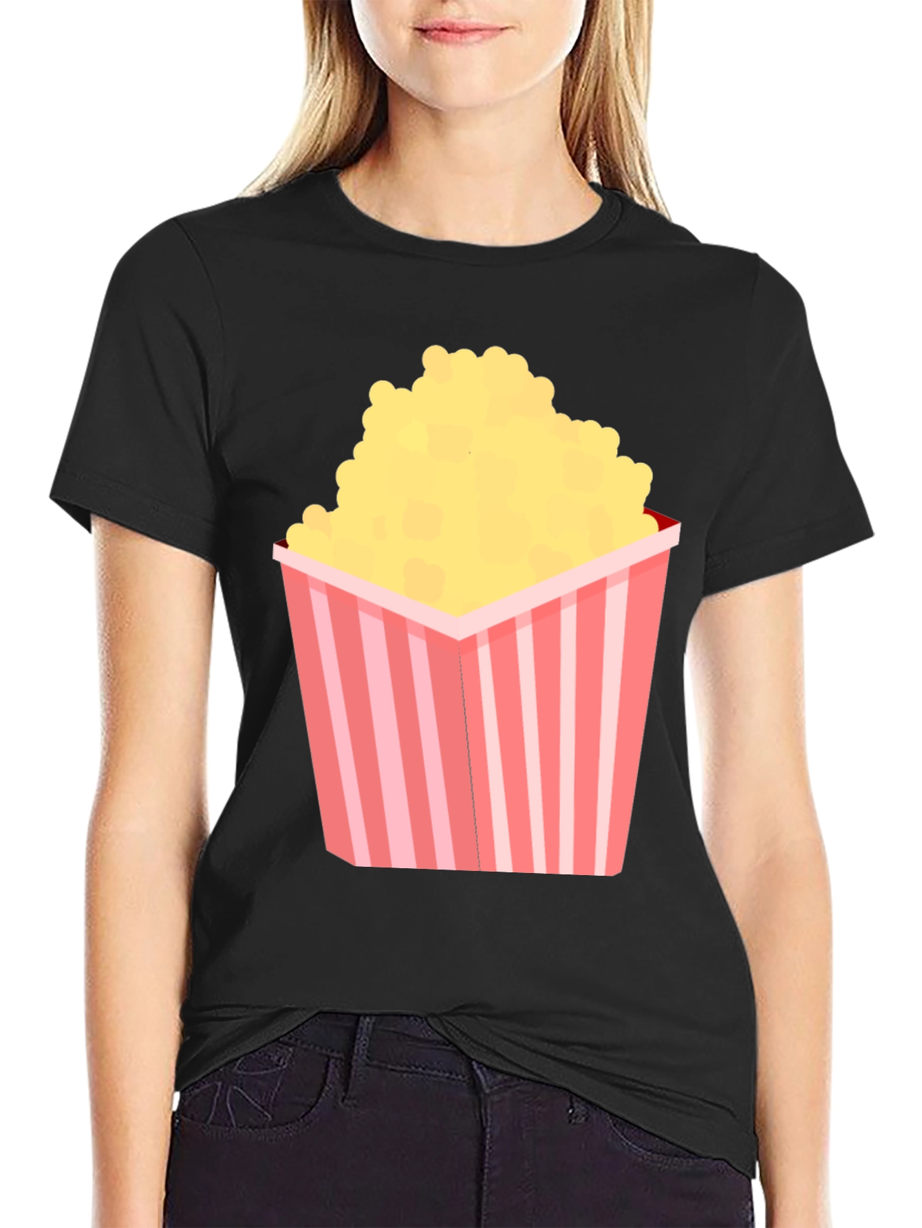 Popcorn Graphic T-Shirt - Movie Night Ready