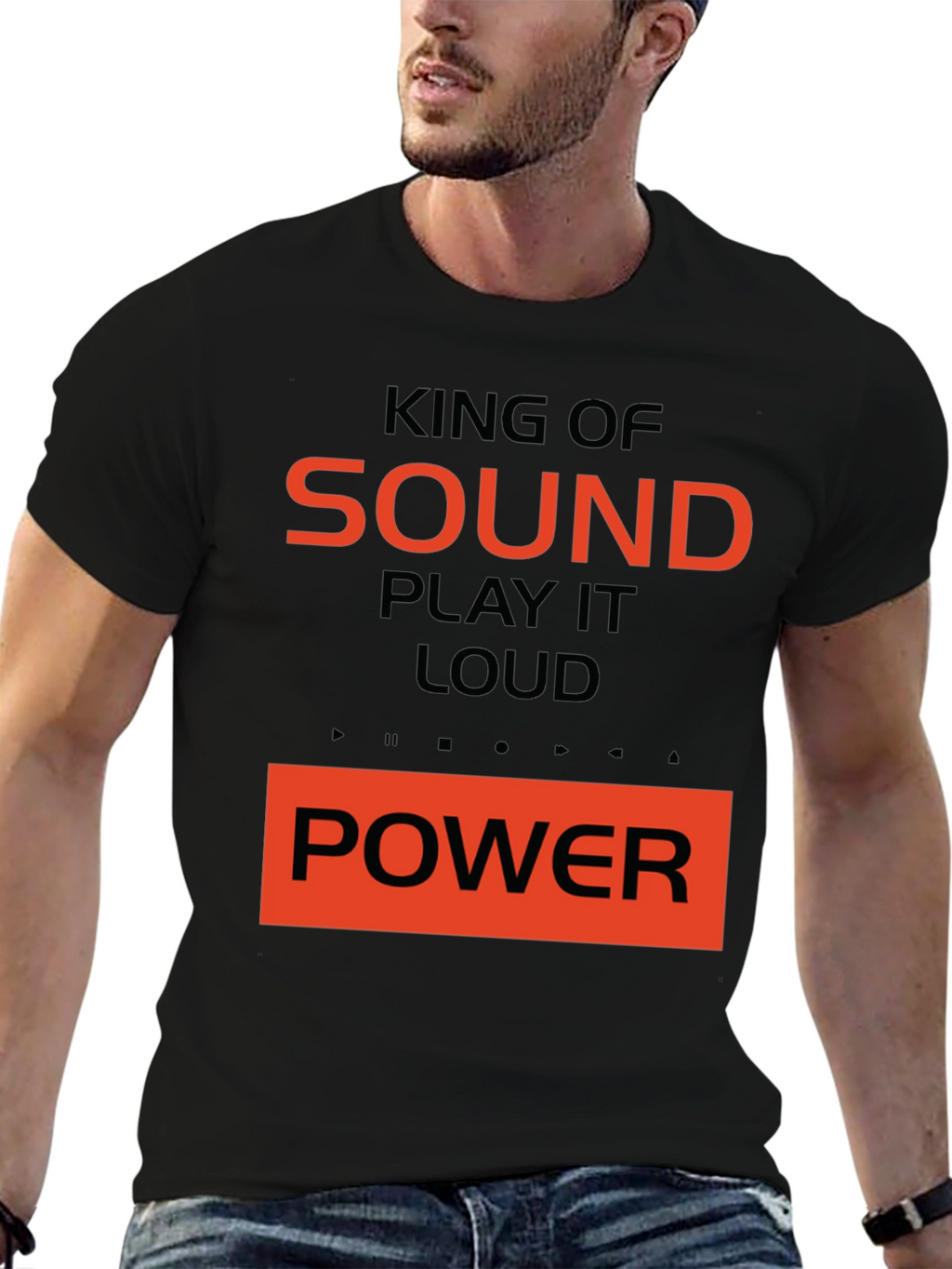 King of Sound Graphic Tee - Black