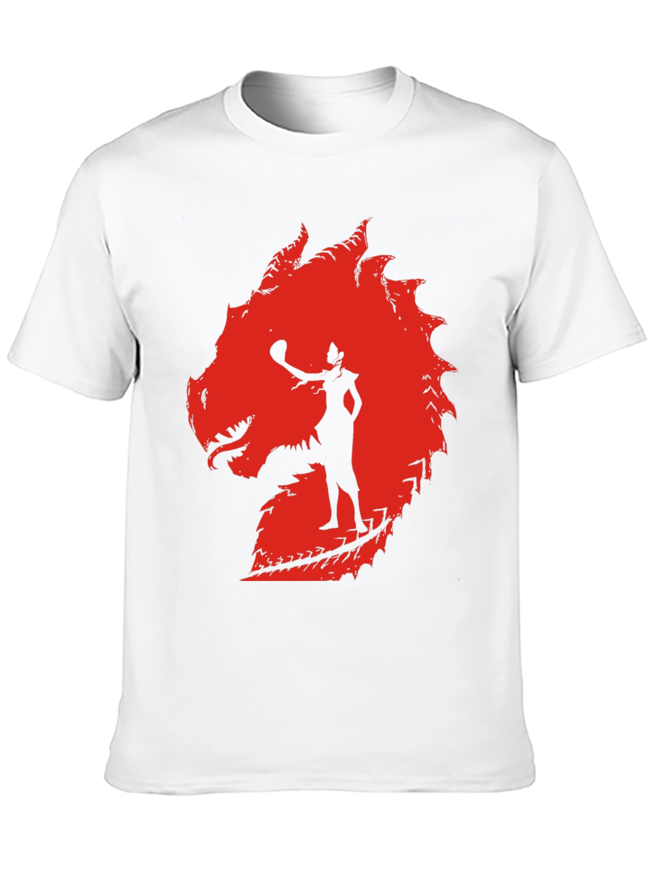 Dragon Silhouette Graphic Tee - Black