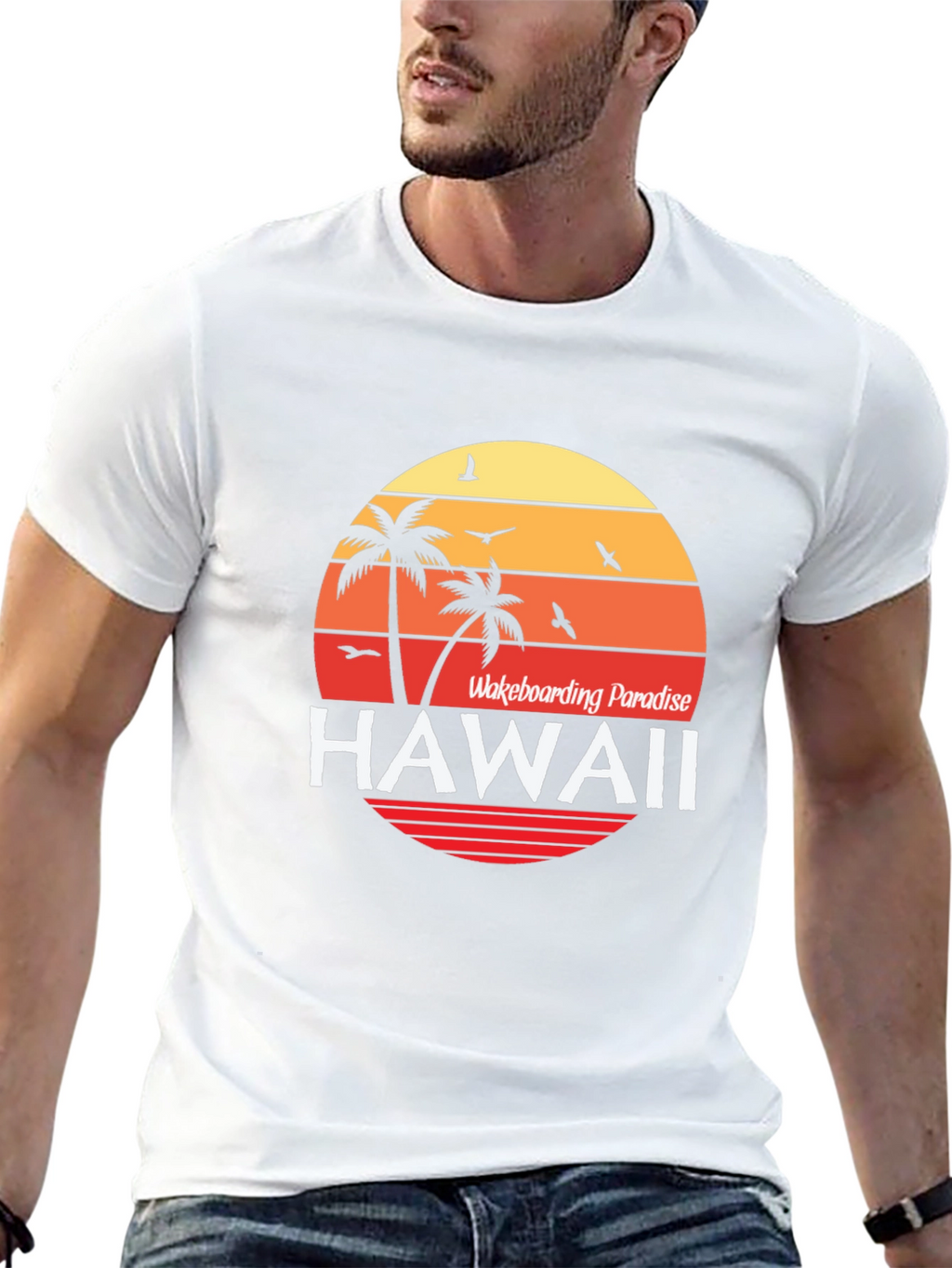 Hawaii Wakeboarding Paradise T-Shirt
