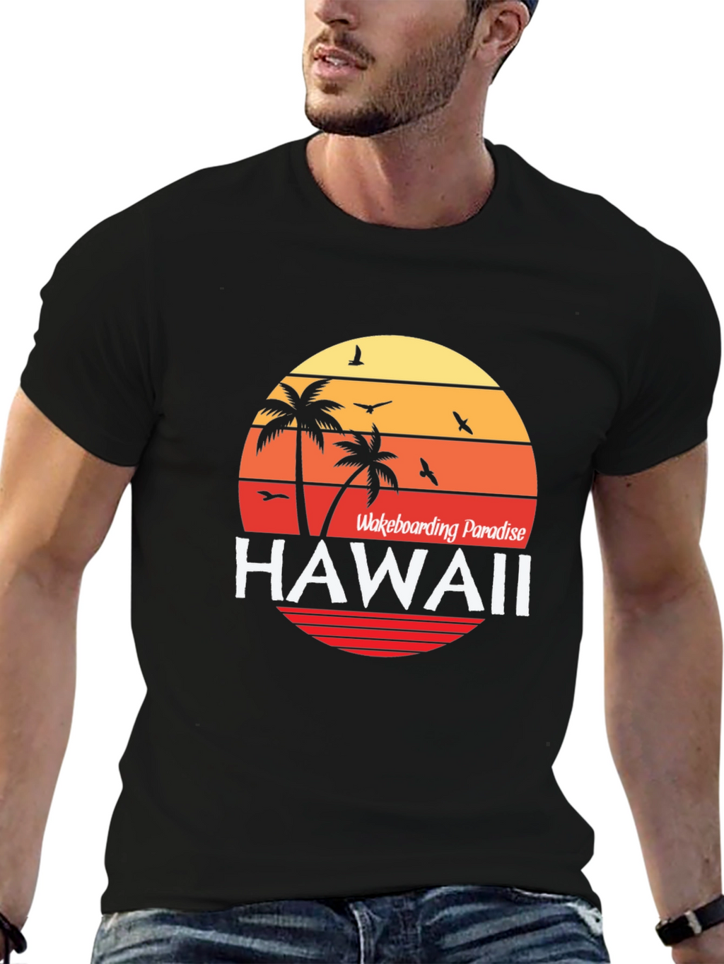 Hawaii Wakeboarding Paradise T-Shirt