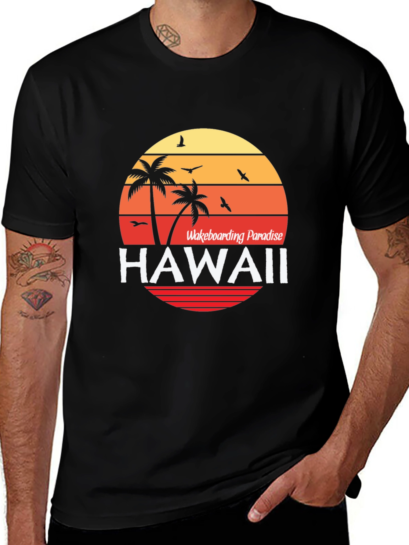 Hawaii Wakeboarding Paradise T-Shirt