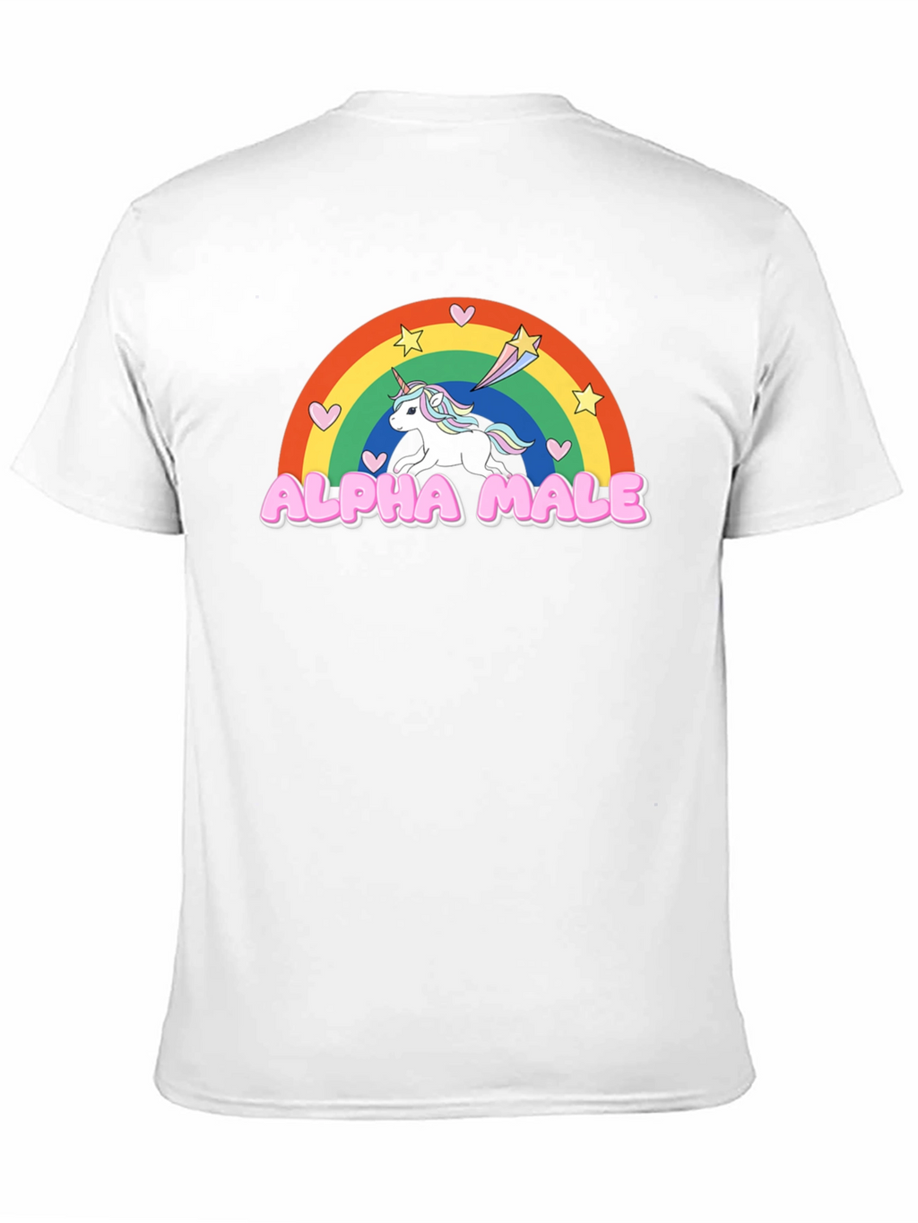 Alpha Male Unicorn Rainbow Graphic Tee