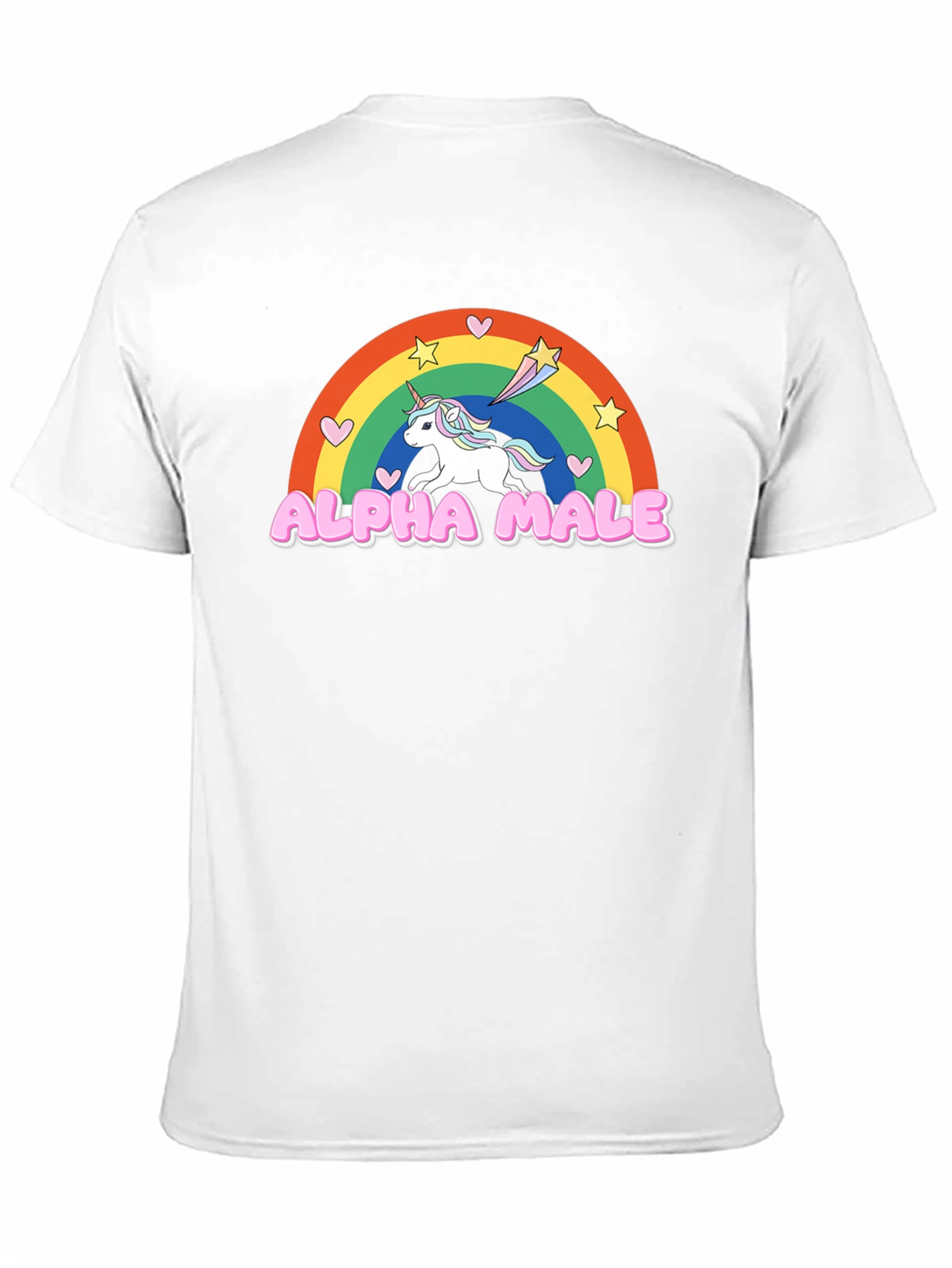 Alpha Male Unicorn Rainbow Graphic Tee