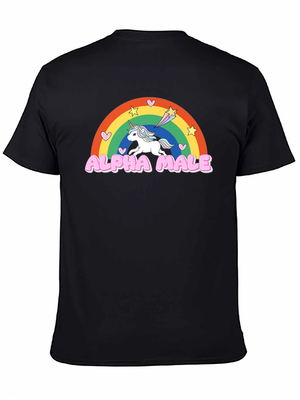 Alpha Male Unicorn Rainbow Graphic Tee
