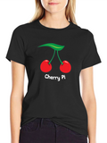 Cherry Pi Graphic Tee - Fun Pun T-Shirt