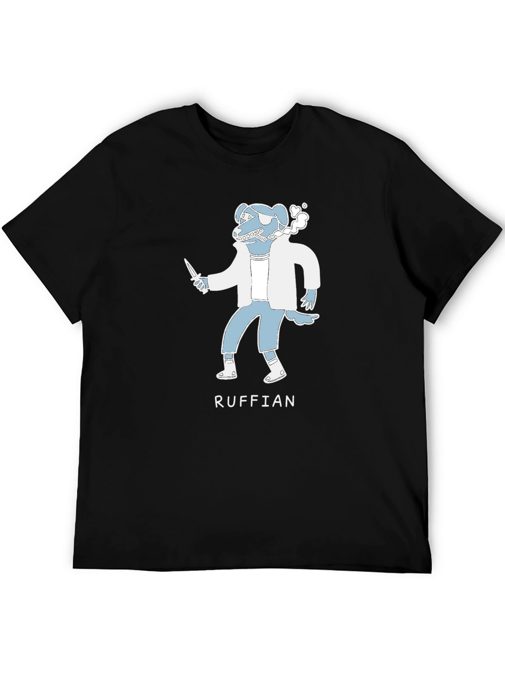 Ruffian Dog Cartoon T-Shirt