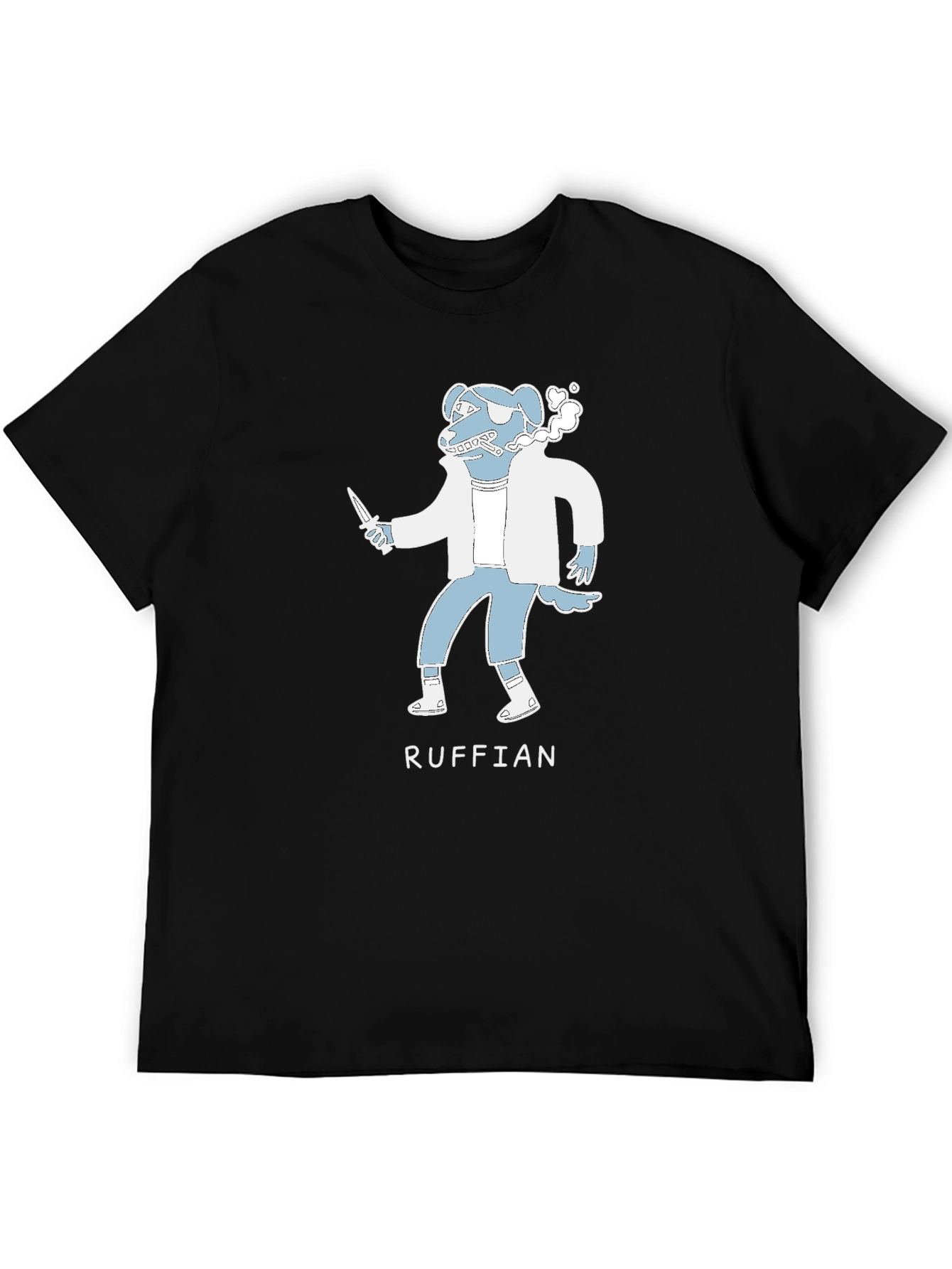 Ruffian Dog Cartoon T-Shirt