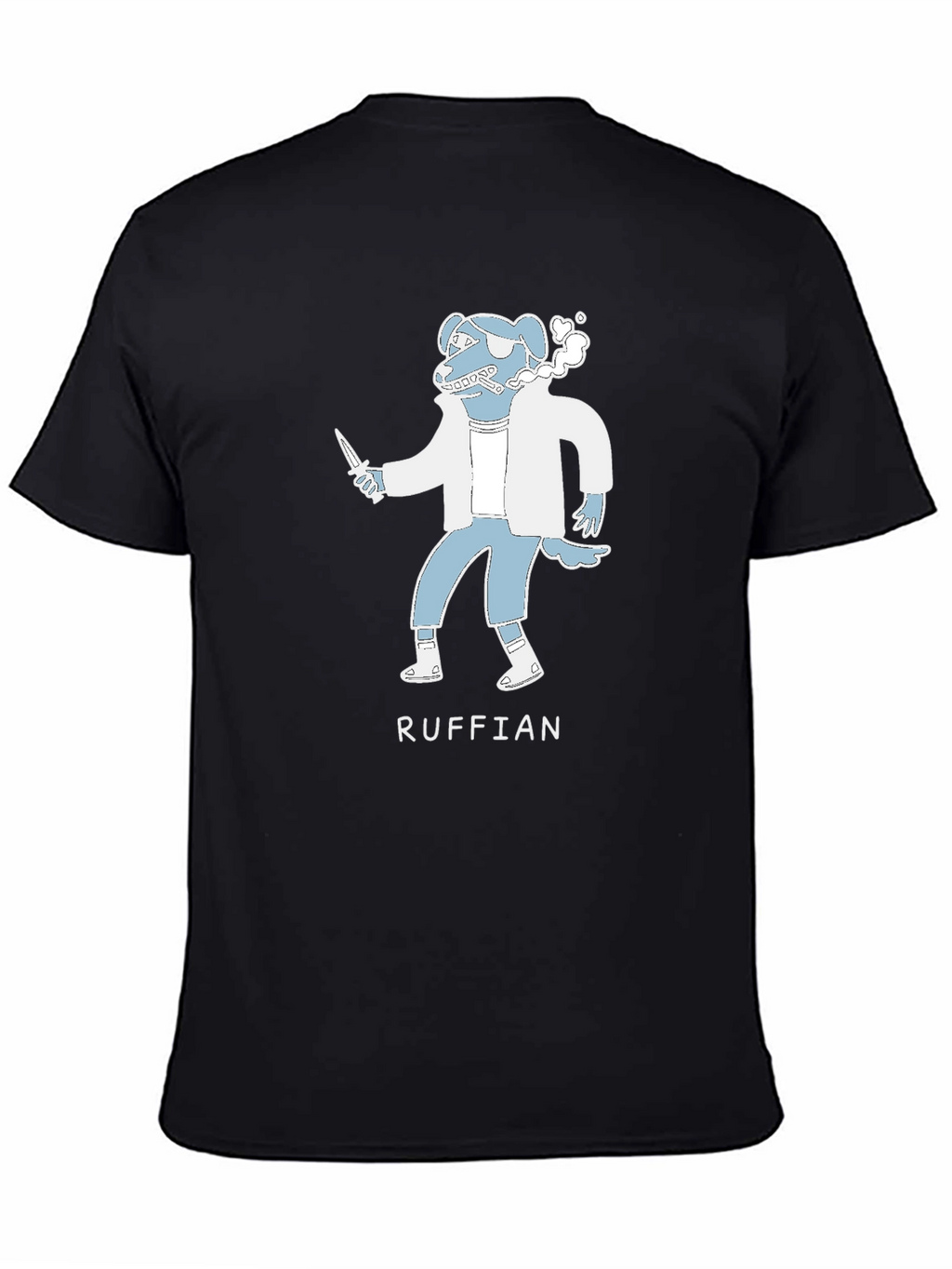 Ruffian Dog Cartoon T-Shirt