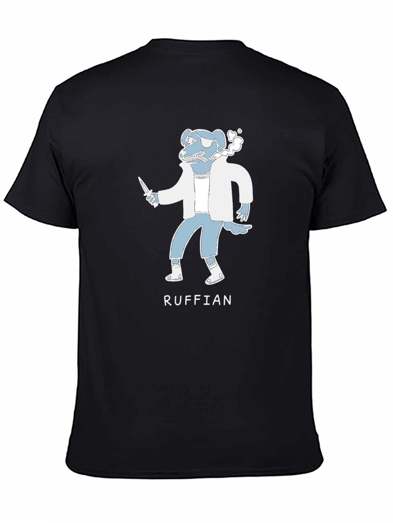 Ruffian Dog Cartoon T-Shirt