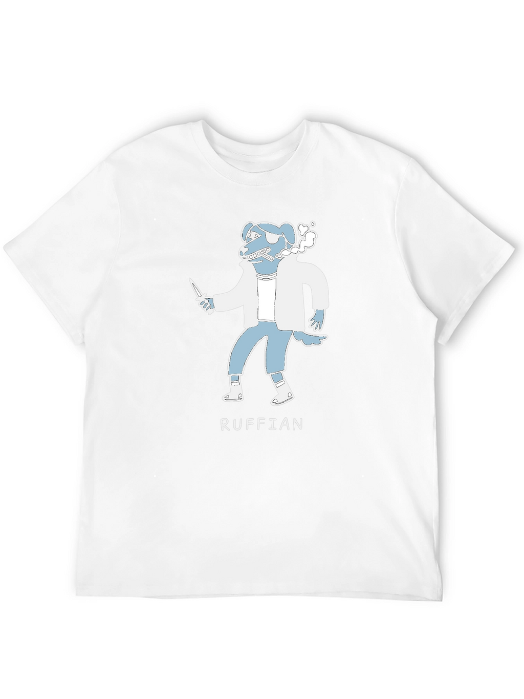 Ruffian Dog Cartoon T-Shirt