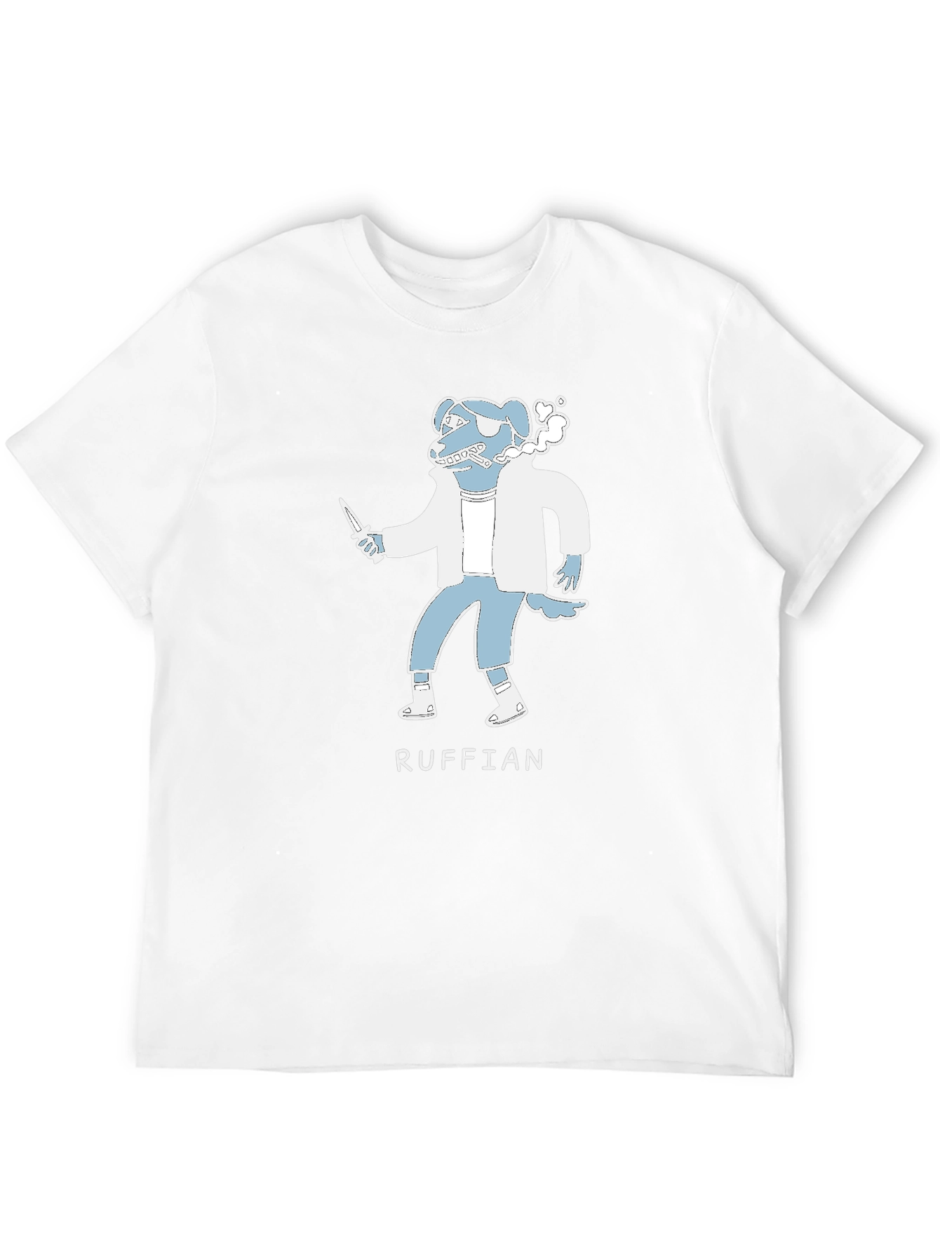Ruffian Dog Cartoon T-Shirt