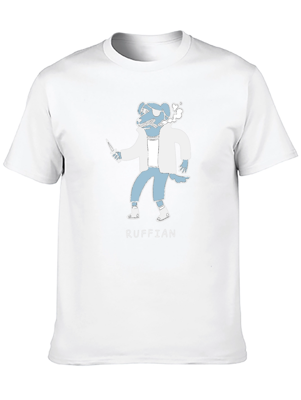 Ruffian Dog Cartoon T-Shirt