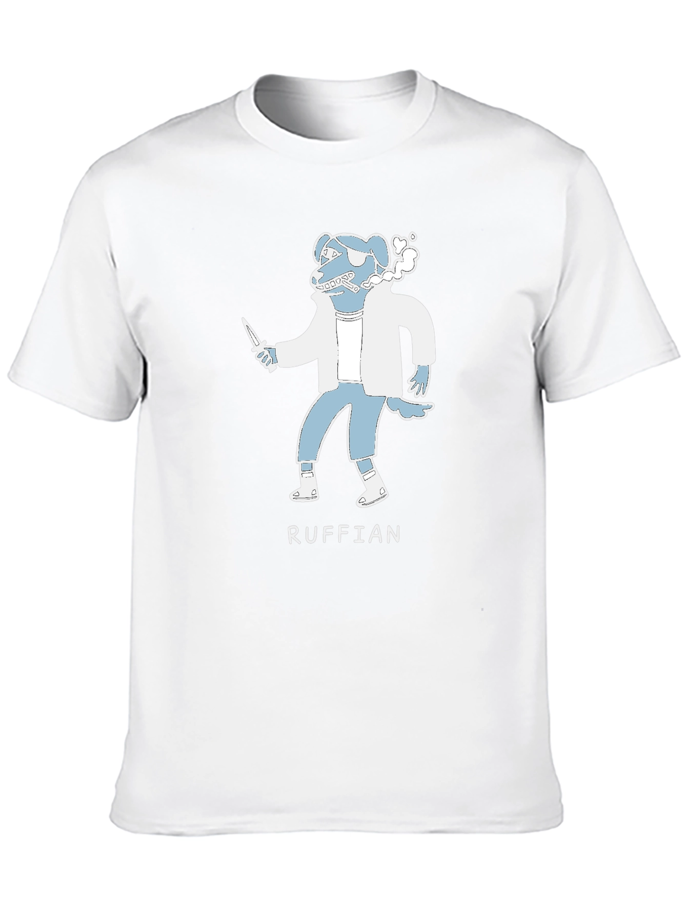 Ruffian Dog Cartoon T-Shirt