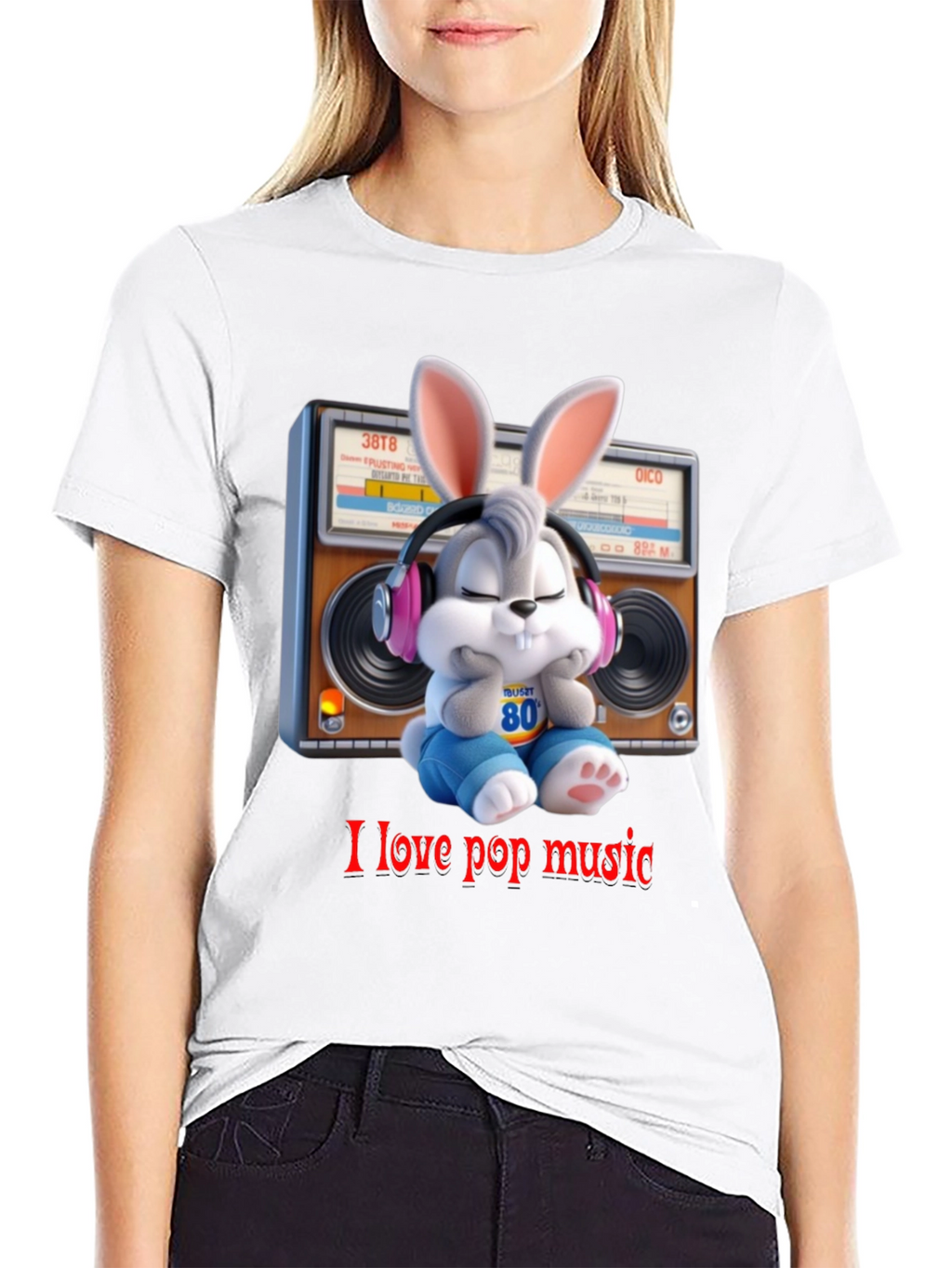 Bugs Bunny I Love Pop Music T-Shirt