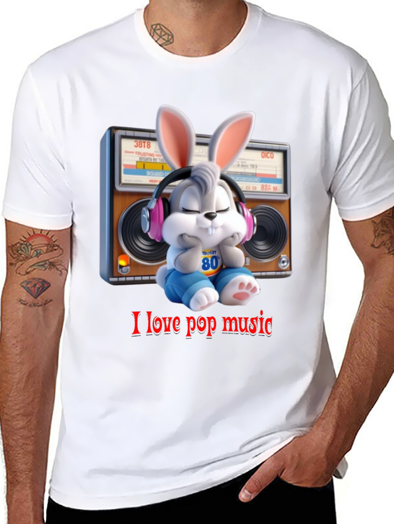 Bugs Bunny I Love Pop Music T-Shirt