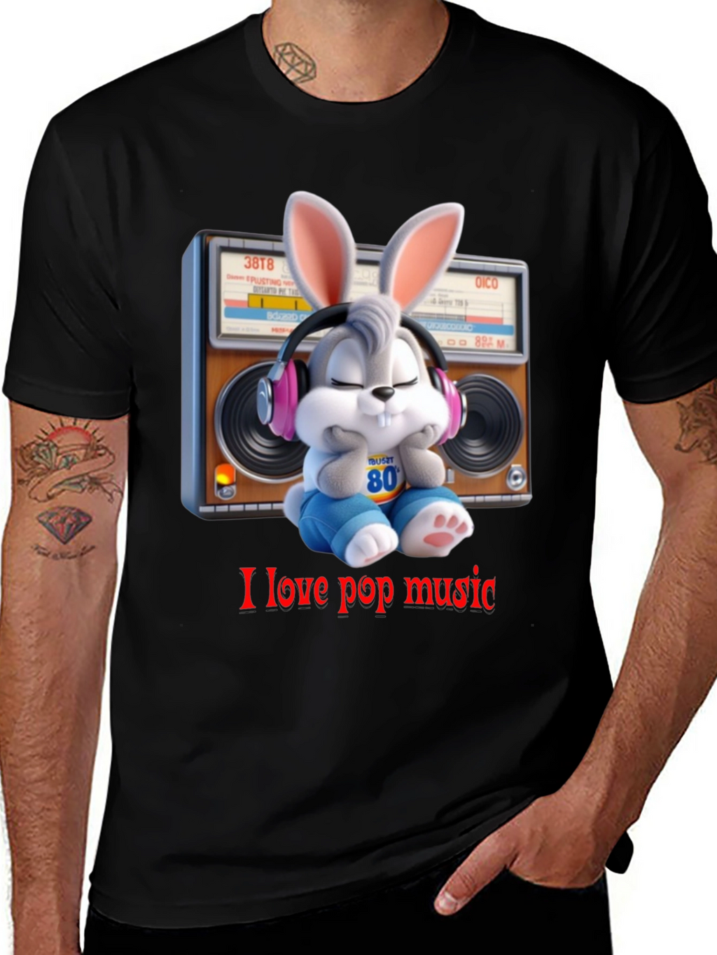 Bugs Bunny I Love Pop Music T-Shirt