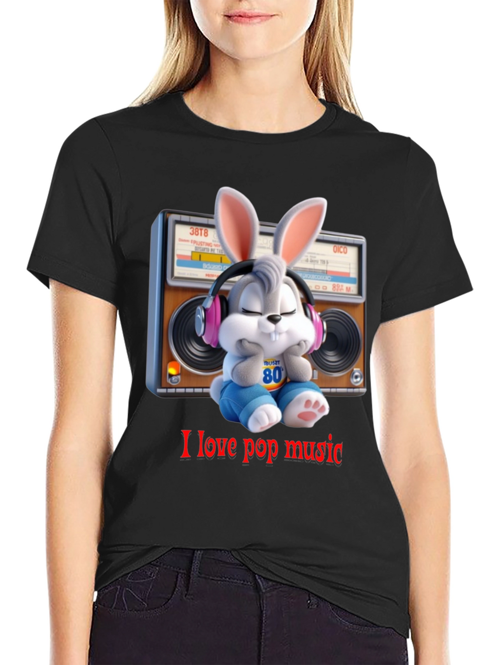 Bugs Bunny I Love Pop Music T-Shirt