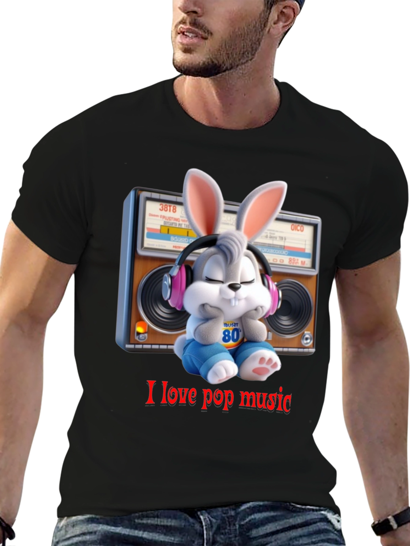 Bugs Bunny I Love Pop Music T-Shirt