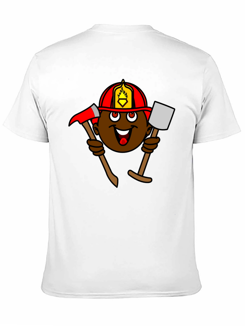 Cartoon Firefighter T-Shirt