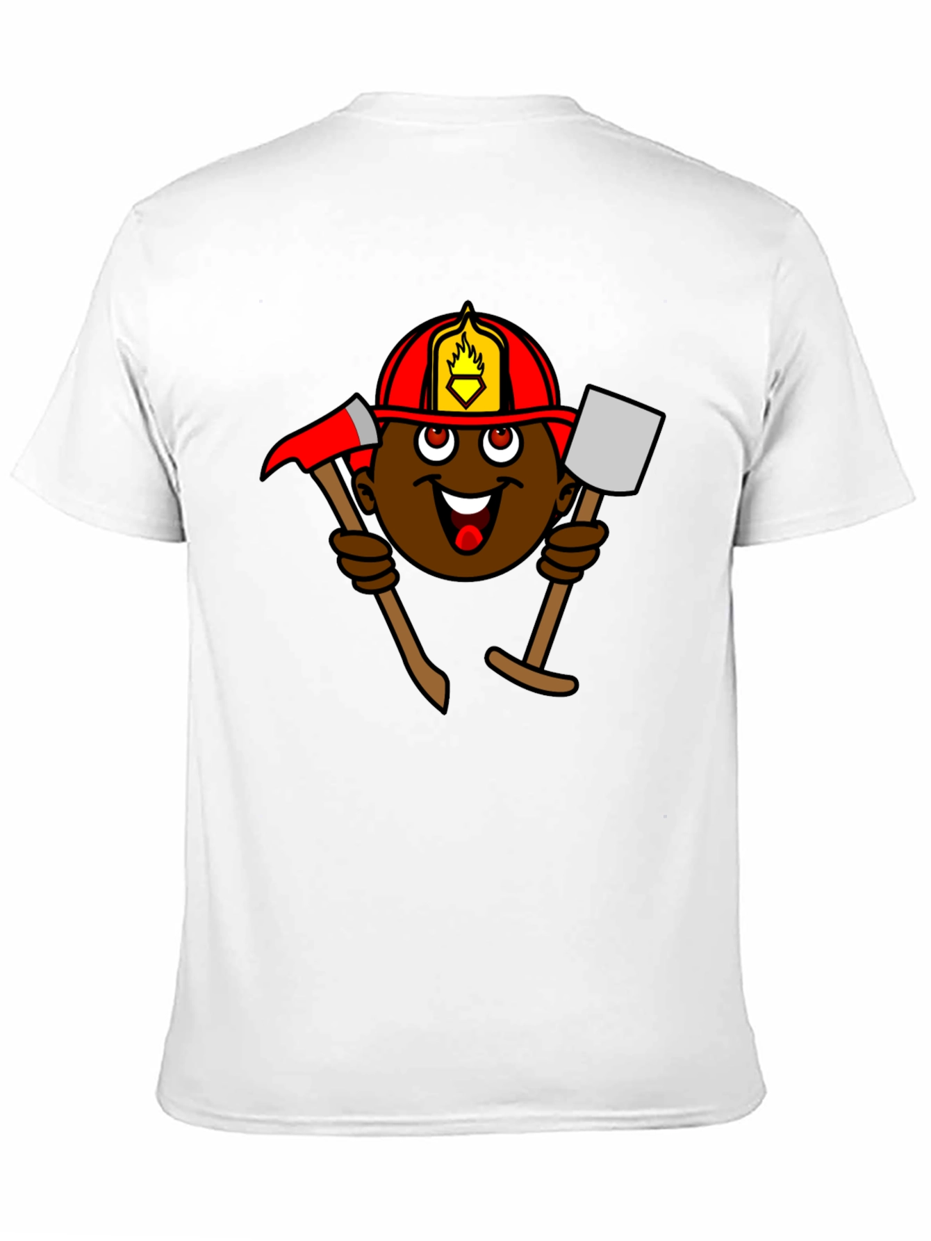Cartoon Firefighter T-Shirt