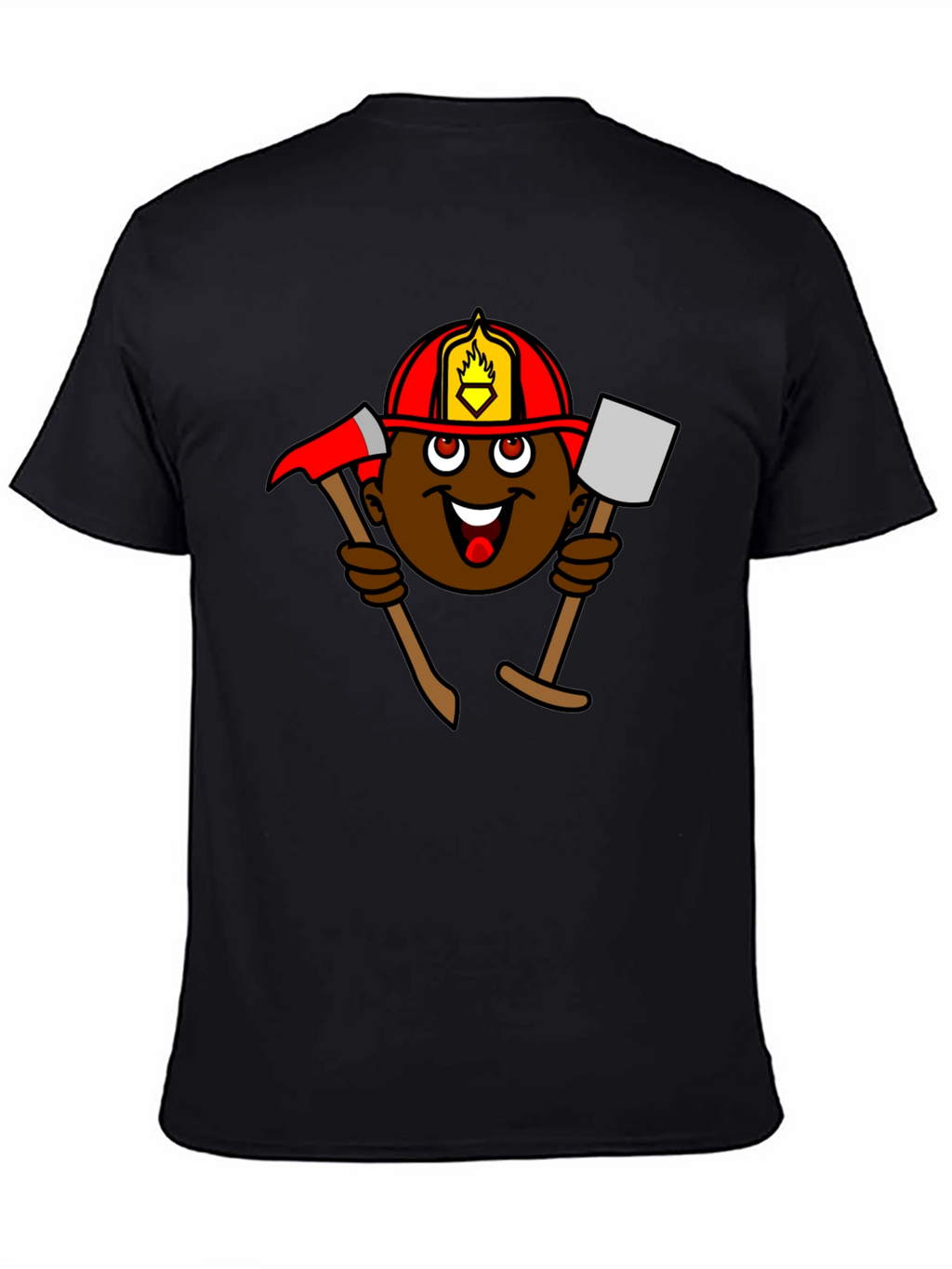 Cartoon Firefighter T-Shirt
