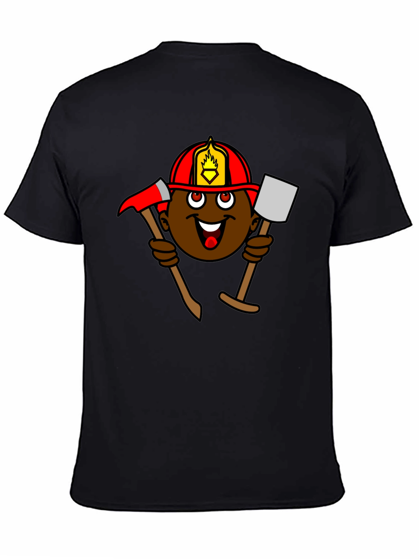 Cartoon Firefighter T-Shirt