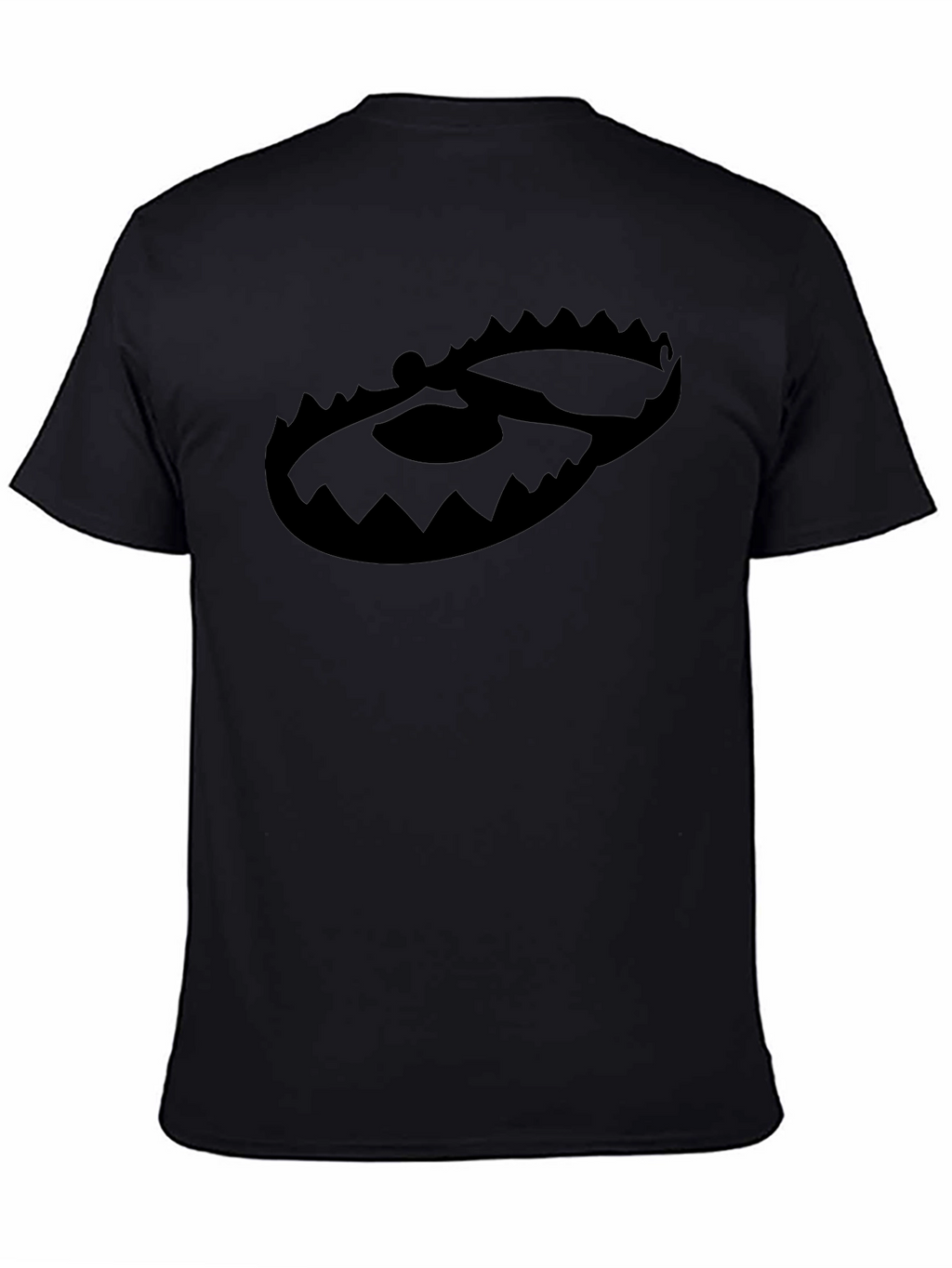 Black Graphic Tee - Bear Trap Design