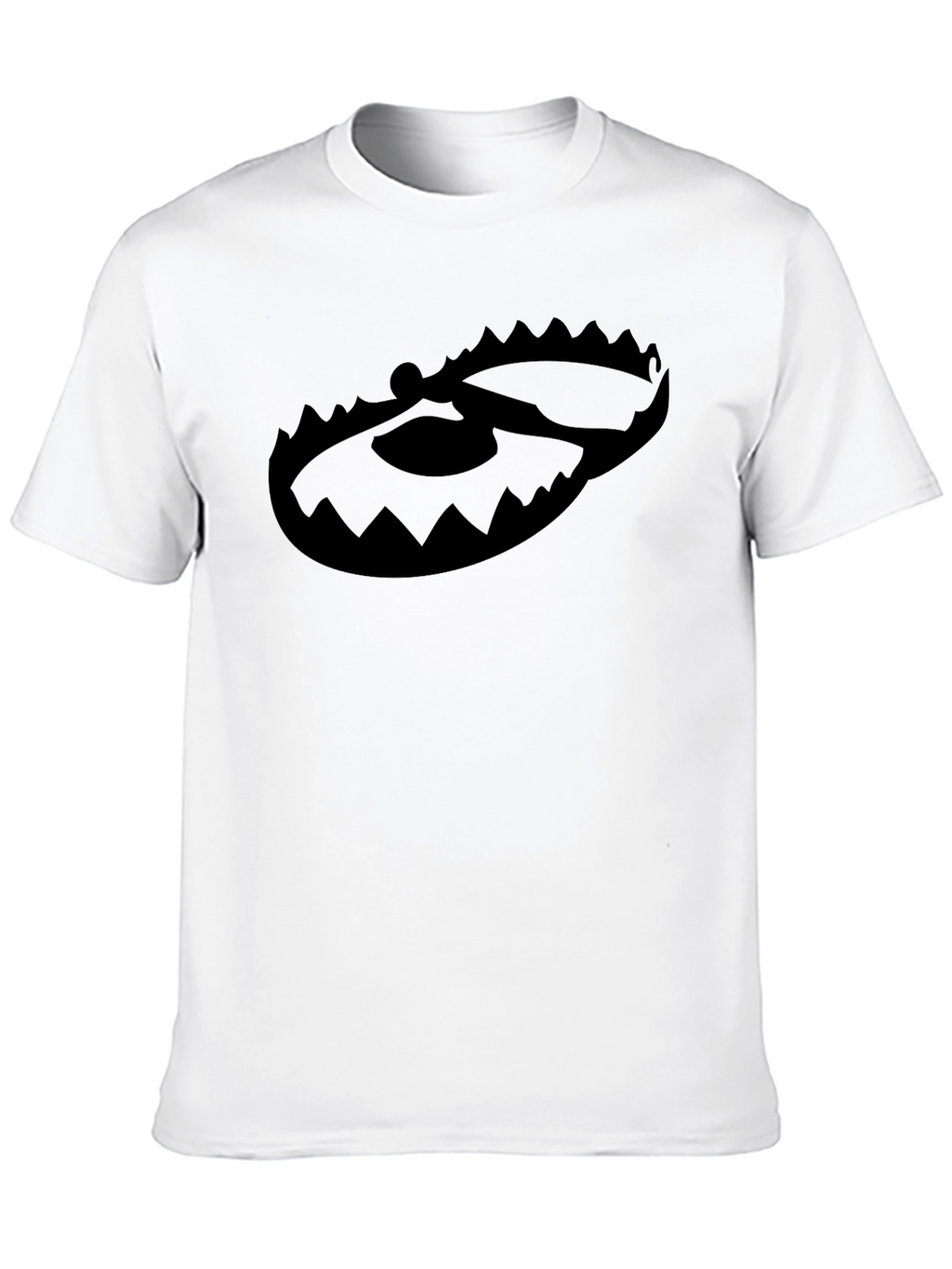 Black Graphic Tee - Bear Trap Design