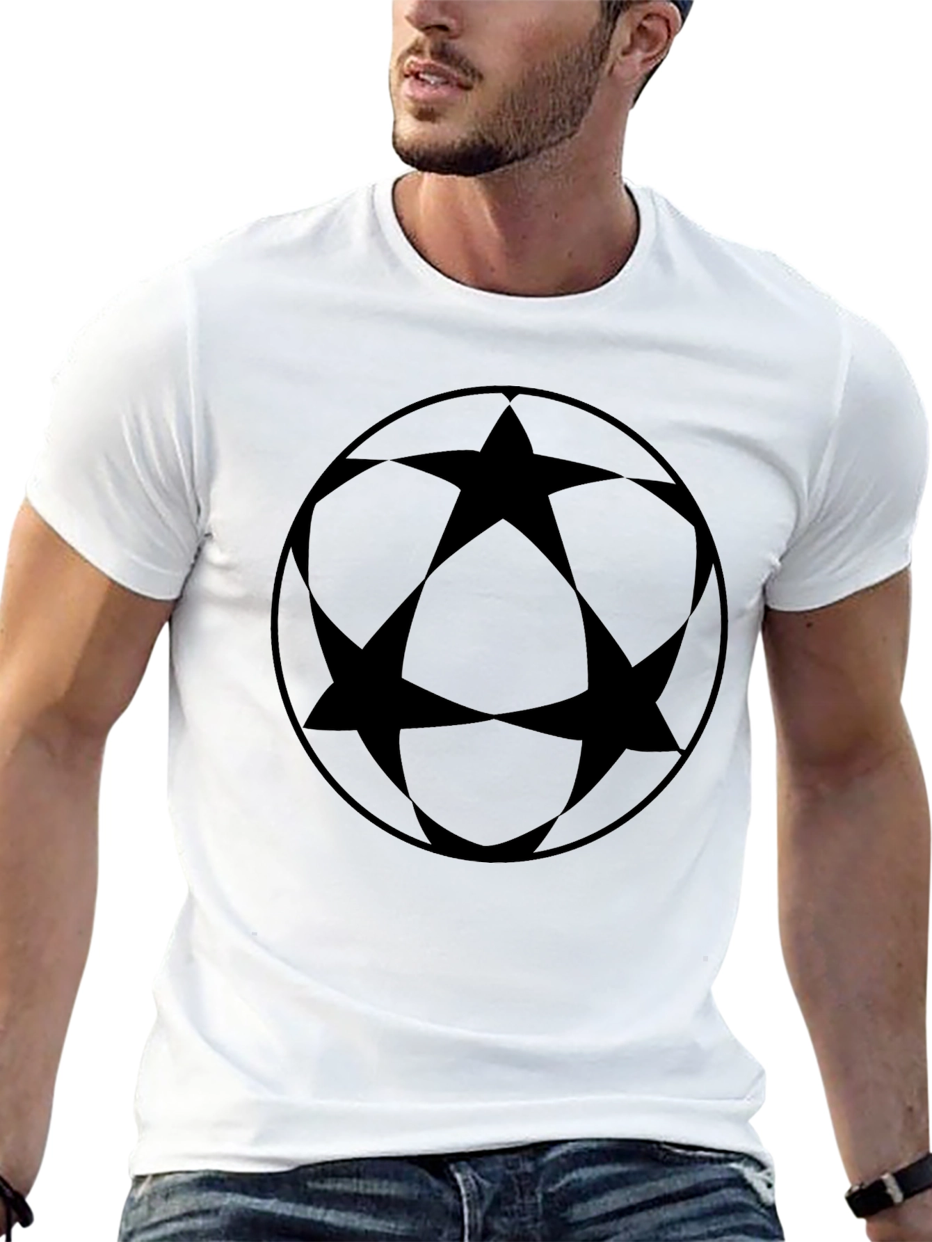 Black Star Circle Graphic Tee