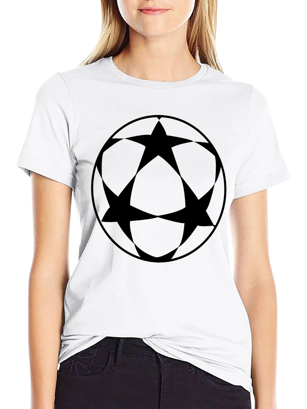 Black Star Circle Graphic Tee
