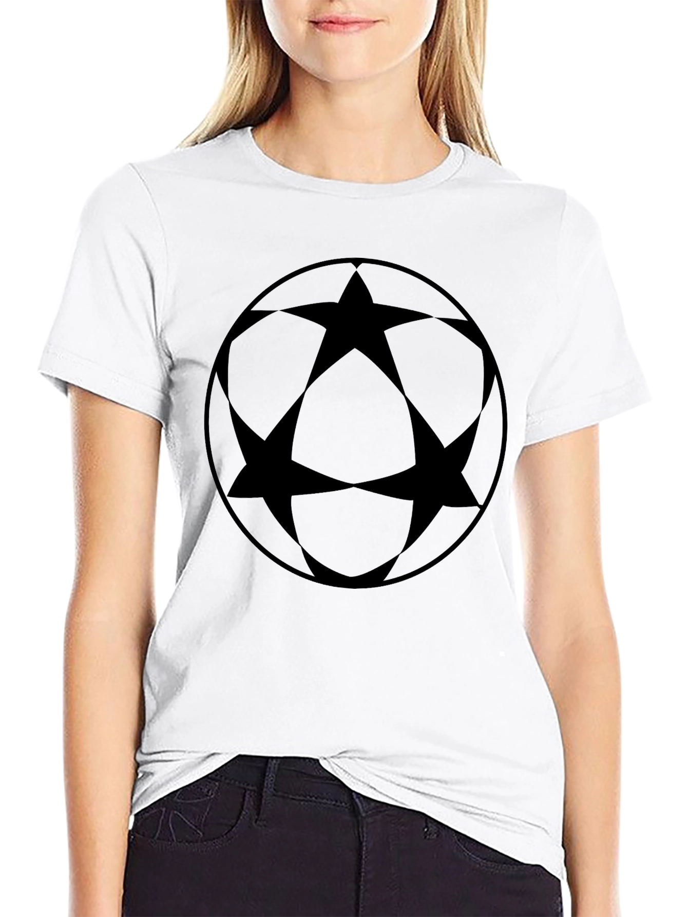 Black Star Circle Graphic Tee