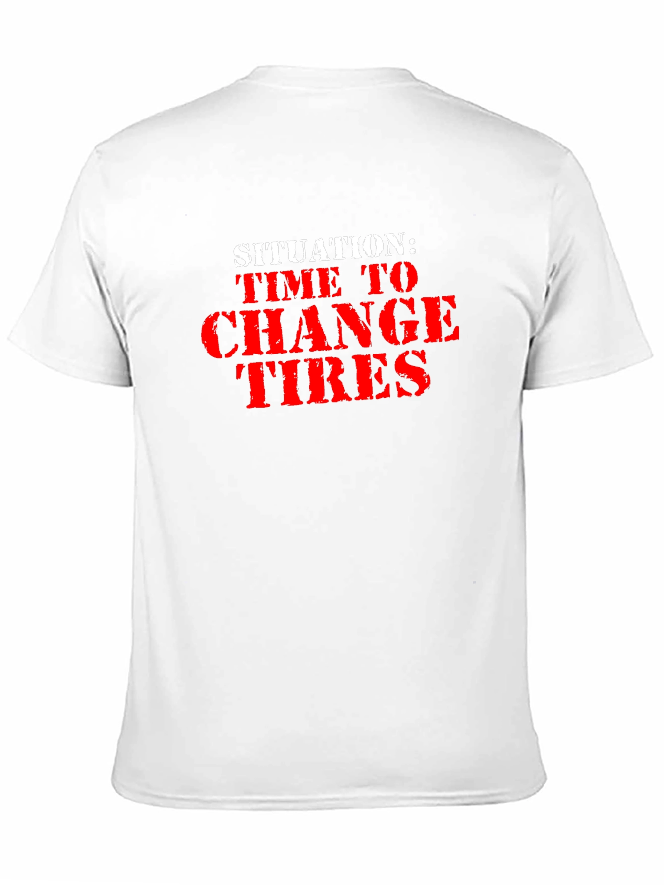 Time to Change Tires Black Graphic Tee