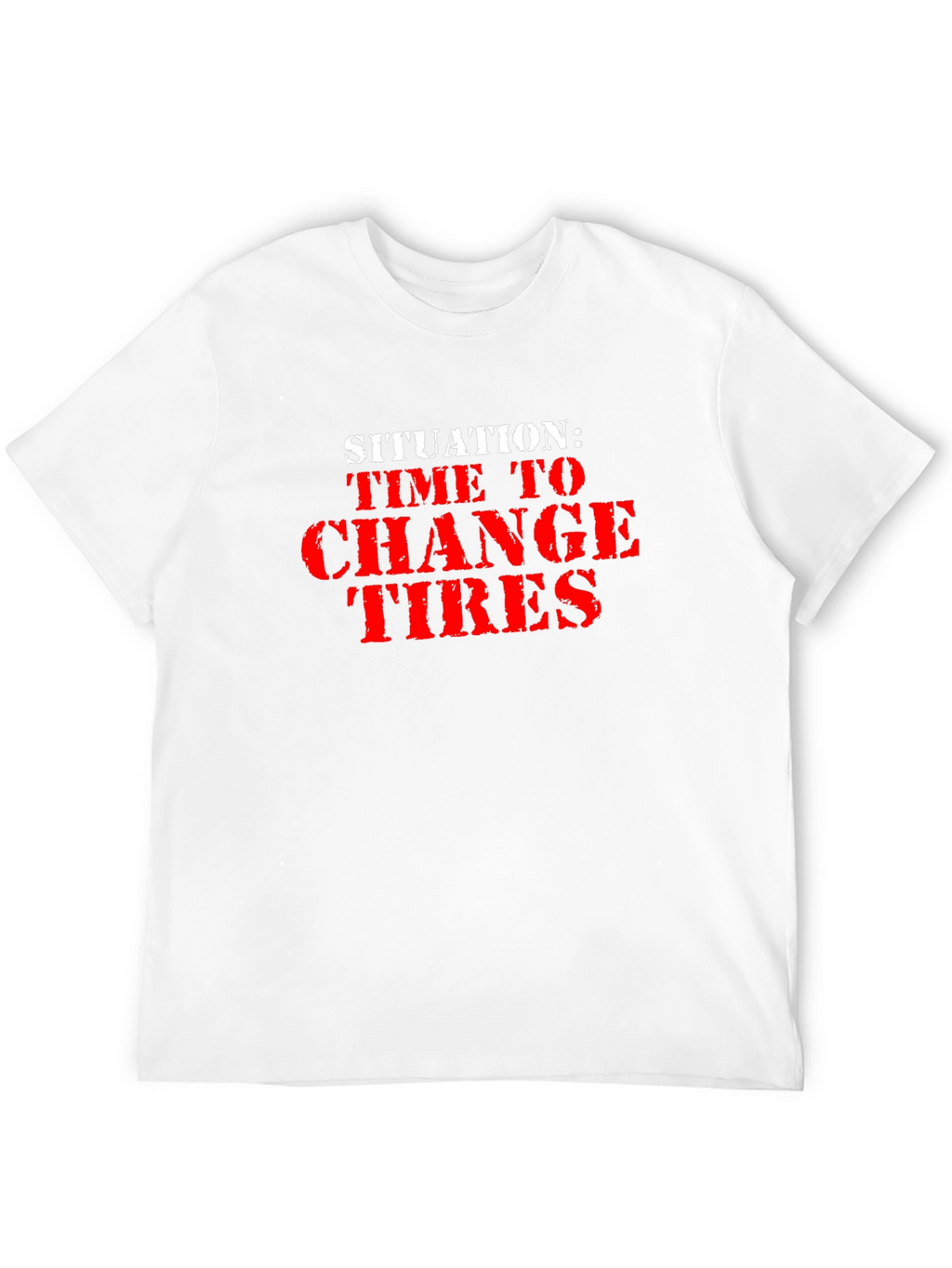 Time to Change Tires Black Graphic Tee