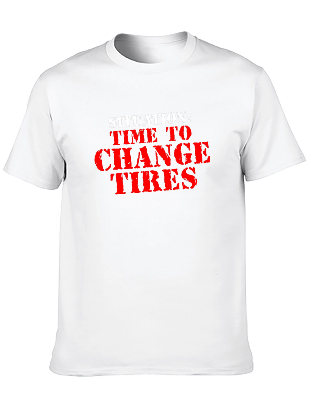 Time to Change Tires Black Graphic Tee