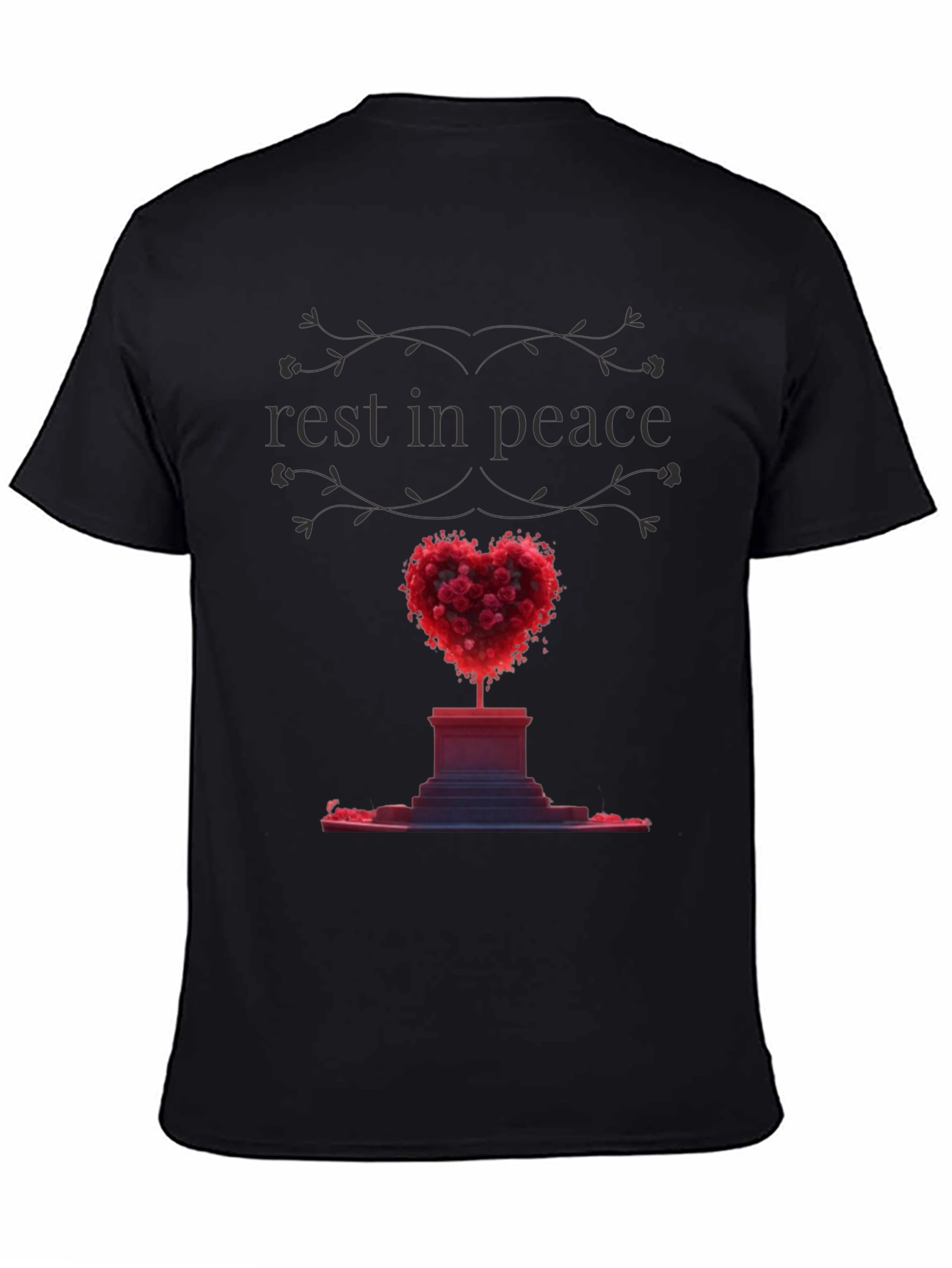 Rest In Peace Heart Memorial T-Shirt